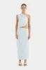 Iris Asymmetric Midi Skirt sold by SIR the label