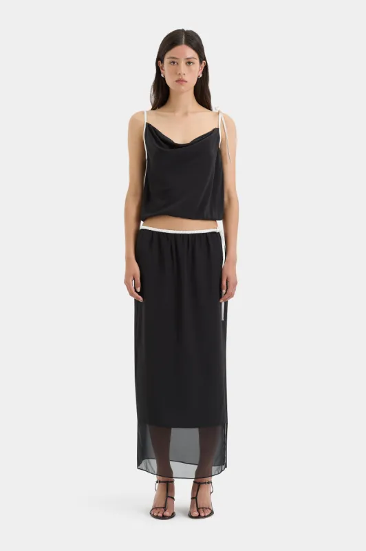 Adrienne Midi Skirt sold by SIR the label