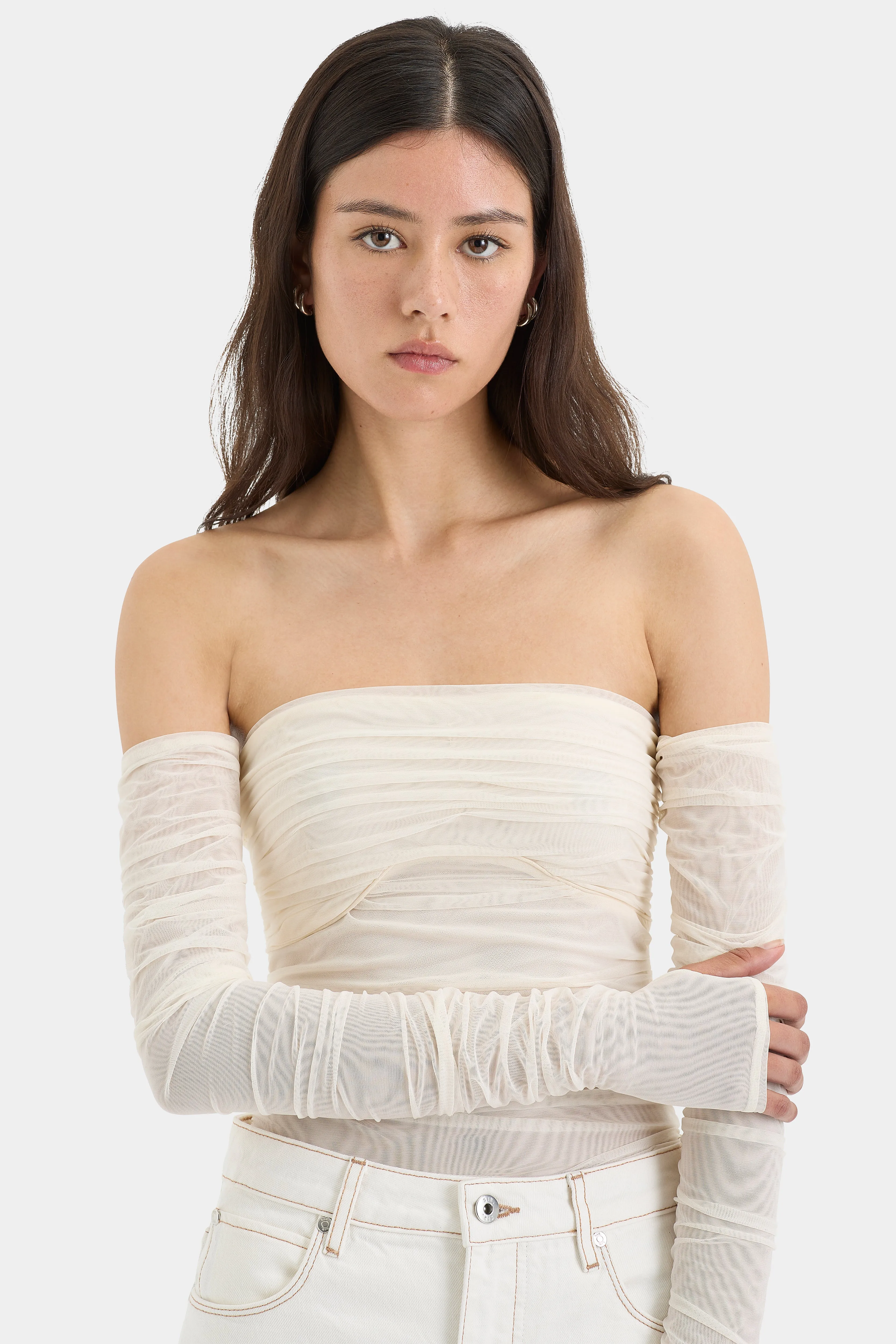 Jacques Off Shoulder Top sold by SIR the label product image thumbnail 5
