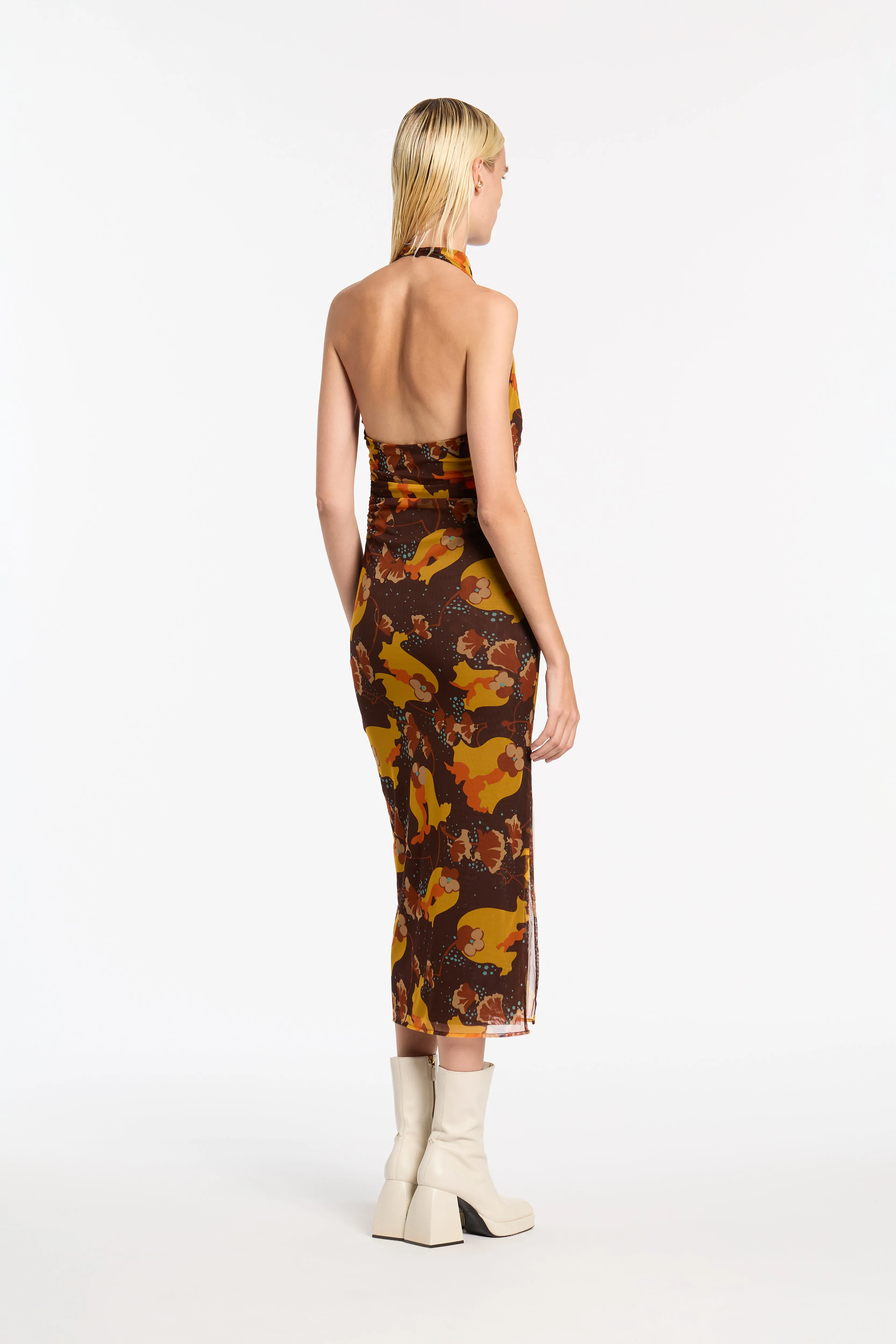 Jacques Mesh Halter Midi Dress sold by SIR the label product image thumbnail 2