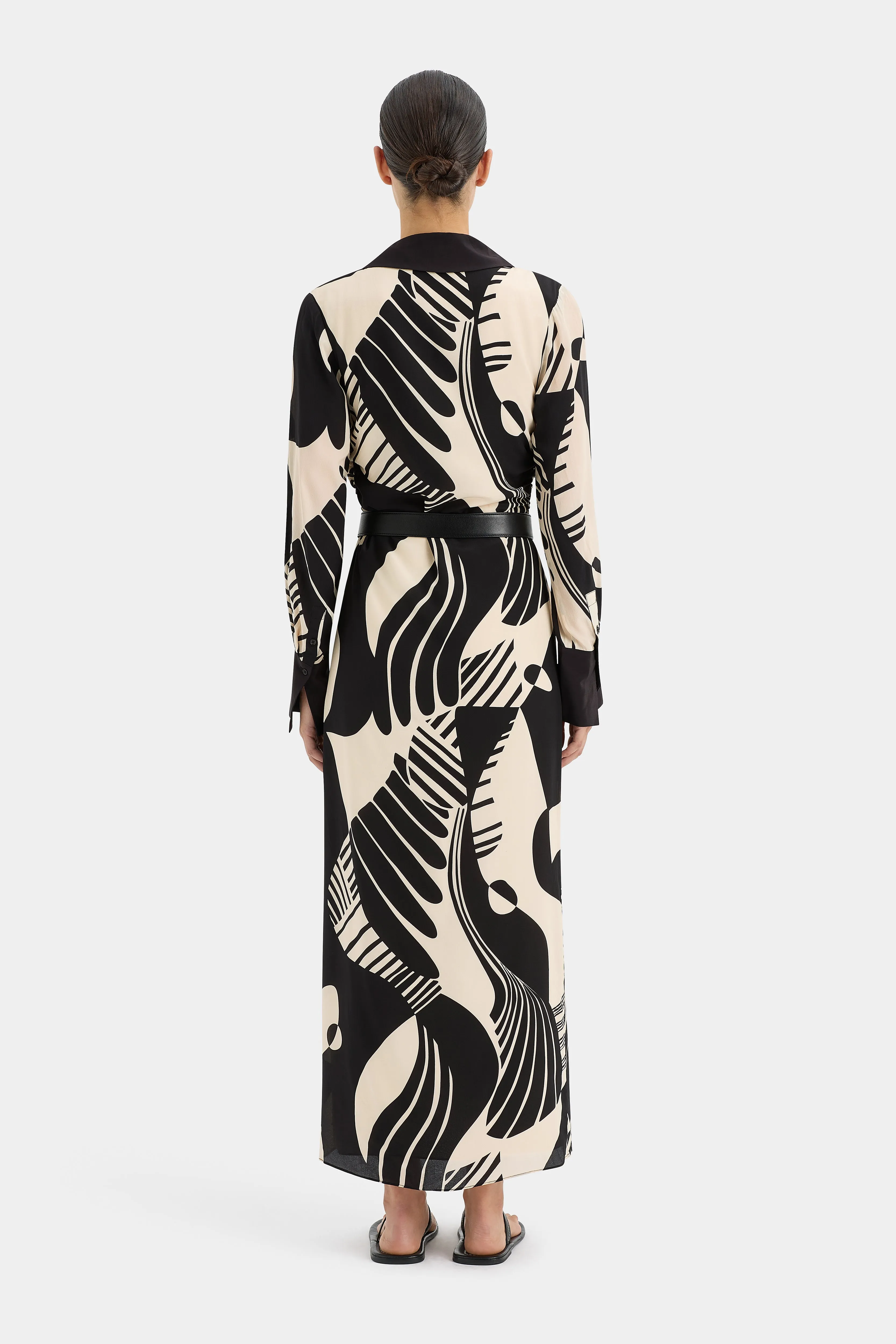 Realisme V Neck Shirt Dress sold by SIR the label product image thumbnail 5