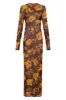 Jacques Mesh Panelled Midi Dress sold by SIR the label
