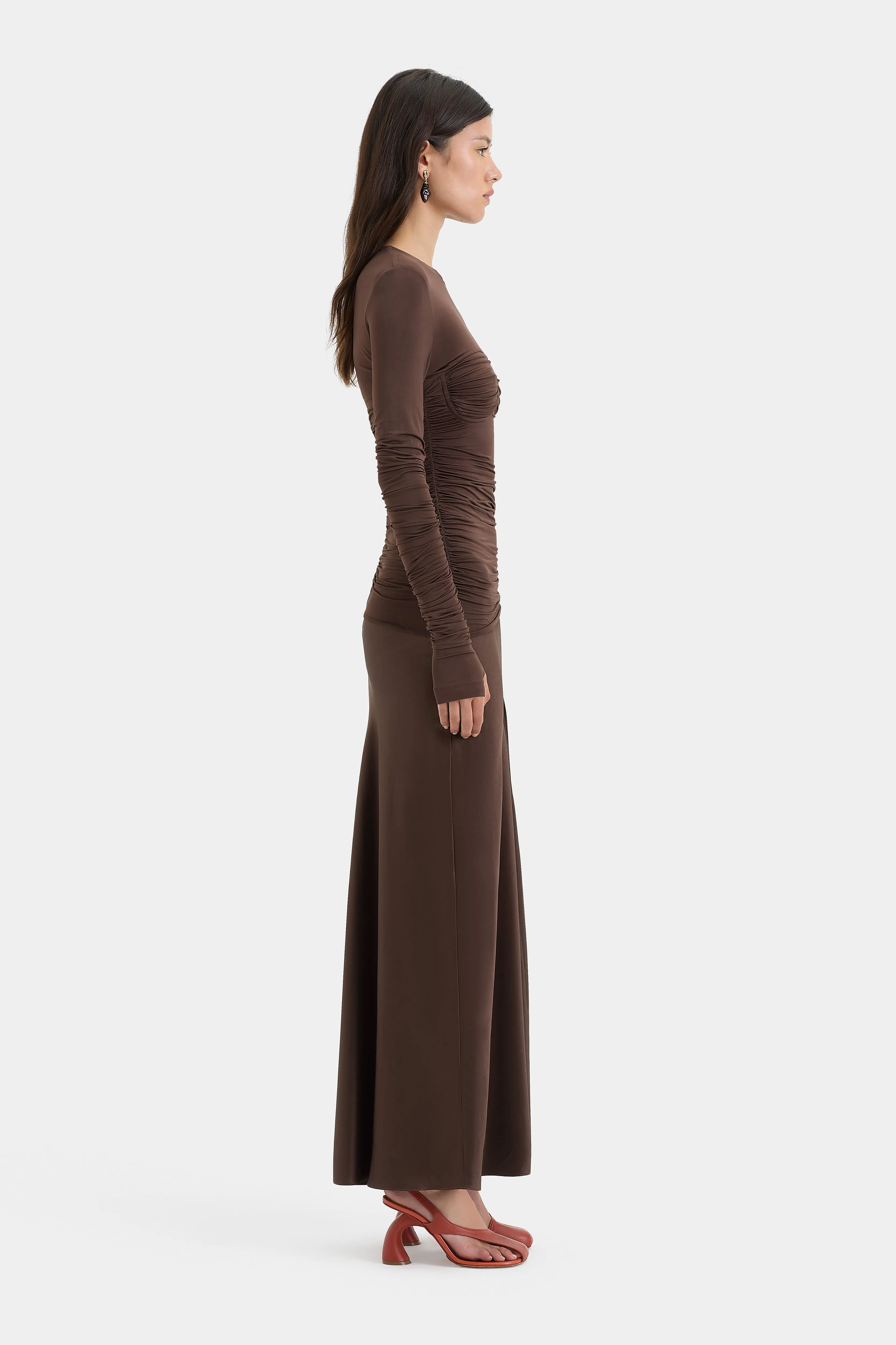 Alessia Draped Gown sold by SIR the label product image thumbnail 3