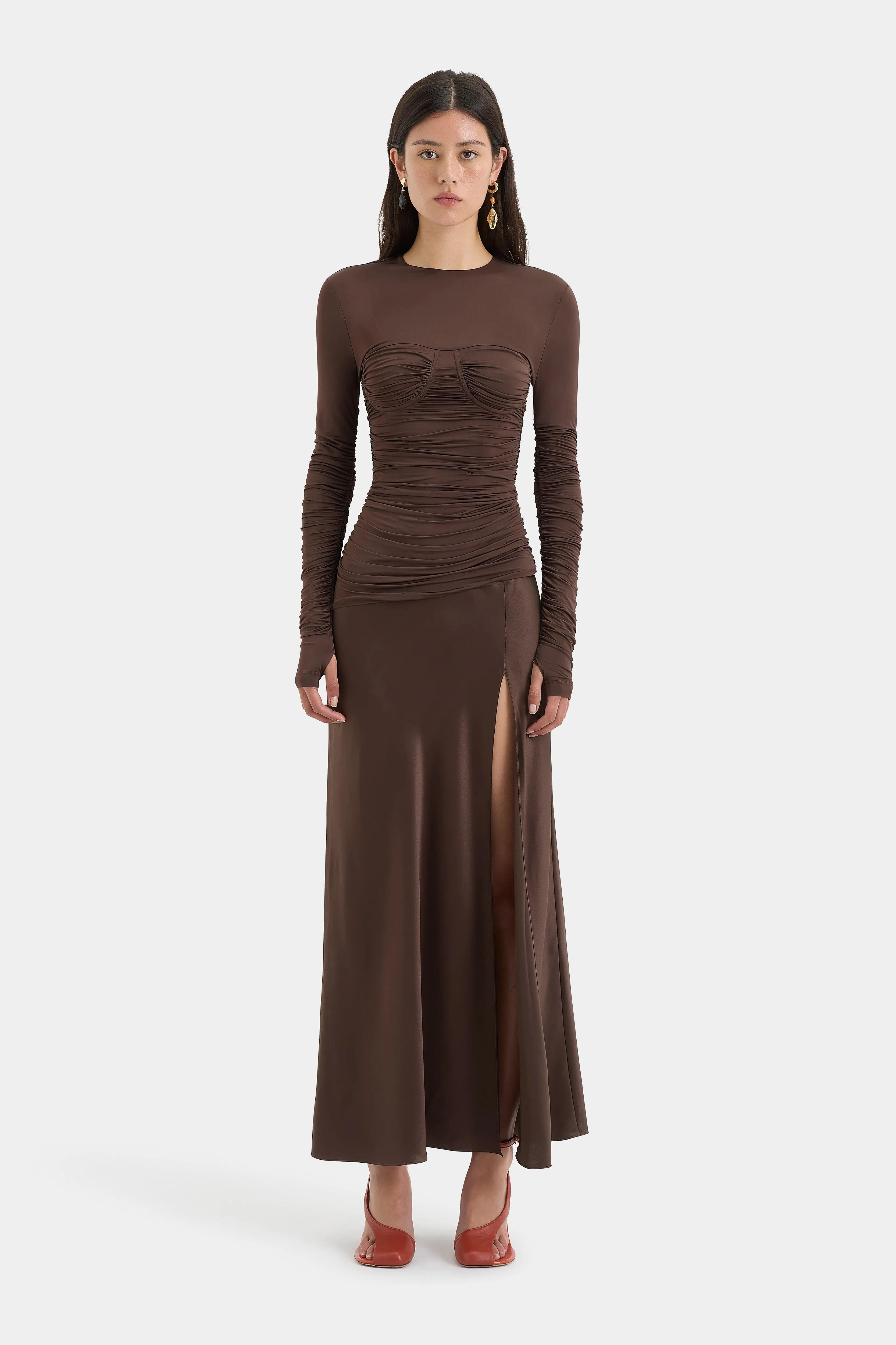 Alessia Draped Gown sold by SIR the label