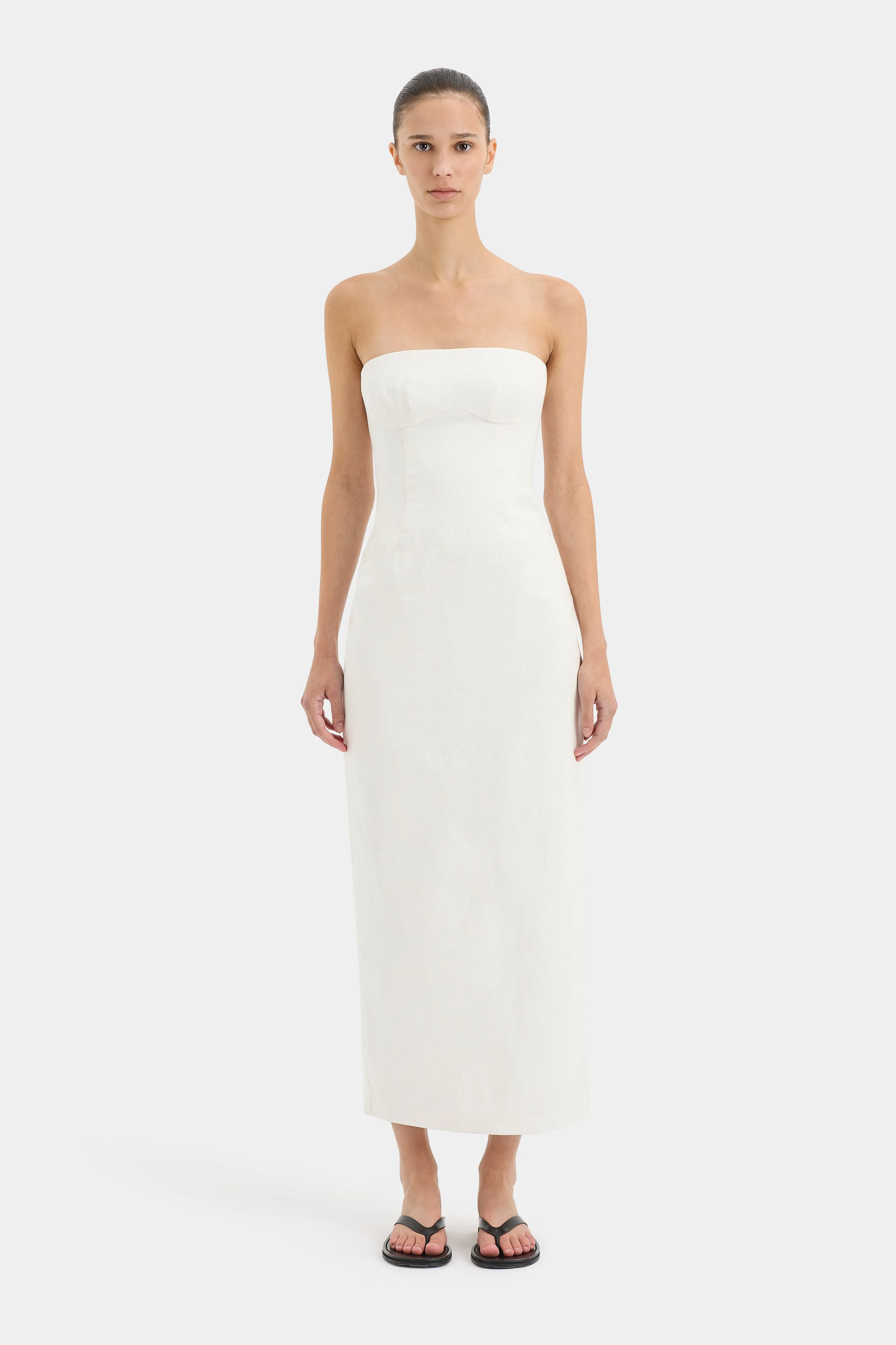 Evalita Column Dress sold by SIR the label