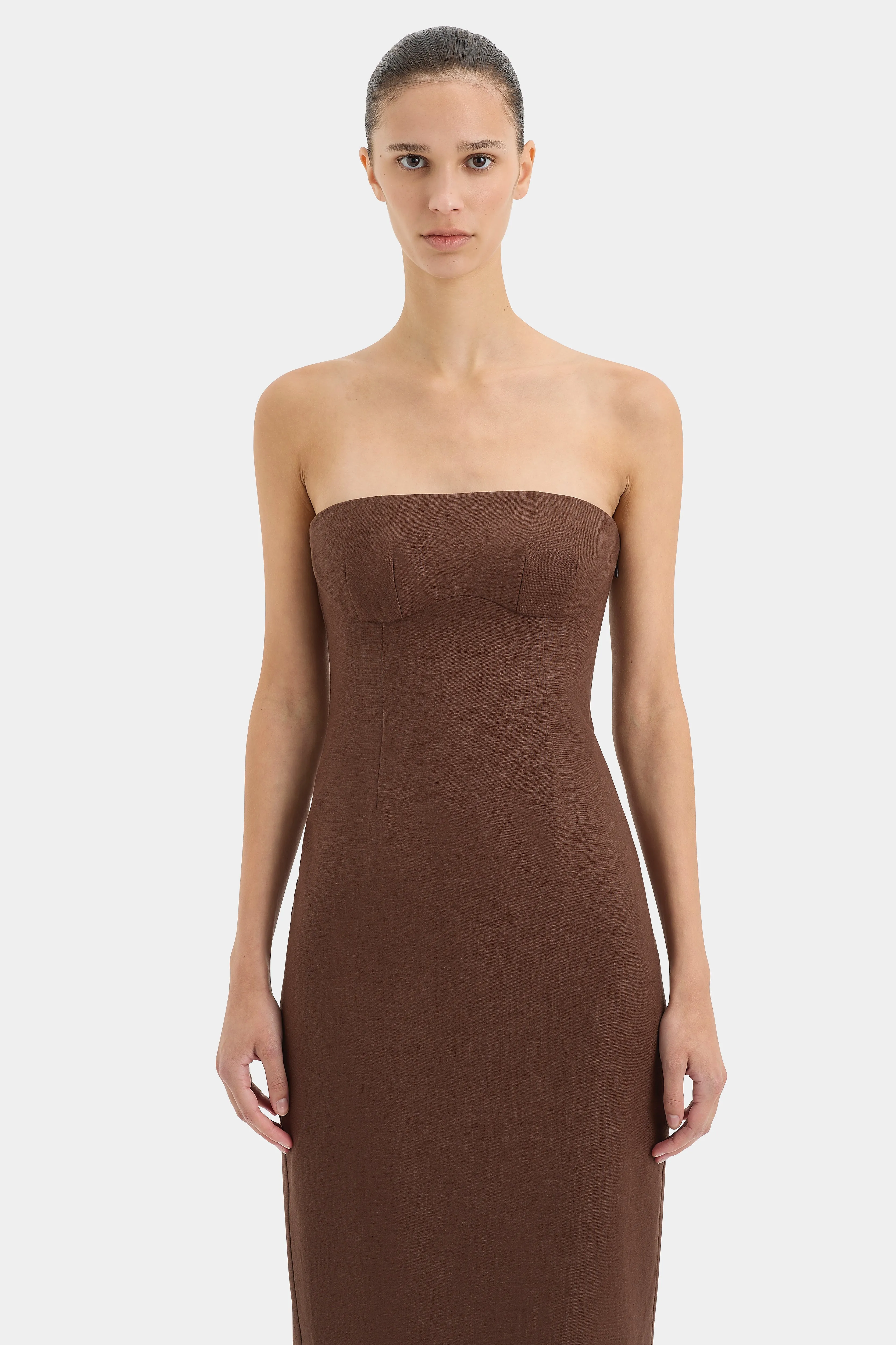 Evalita Column Dress sold by SIR the label product image thumbnail 4