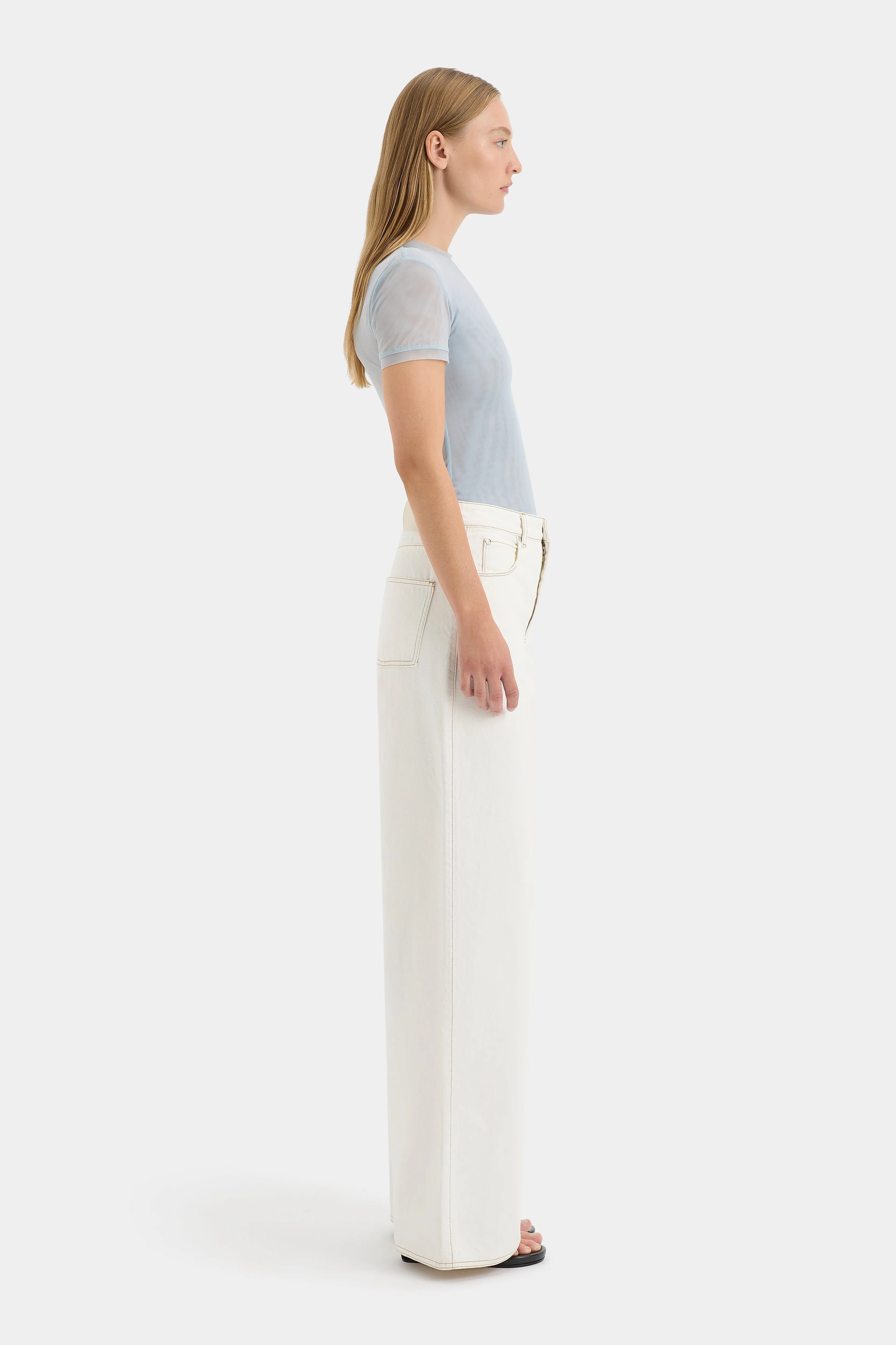 Jacques Mesh Fitted Tee sold by SIR the label product image thumbnail 3