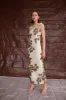 Evalita Twist Midi Dress sold by SIR the label