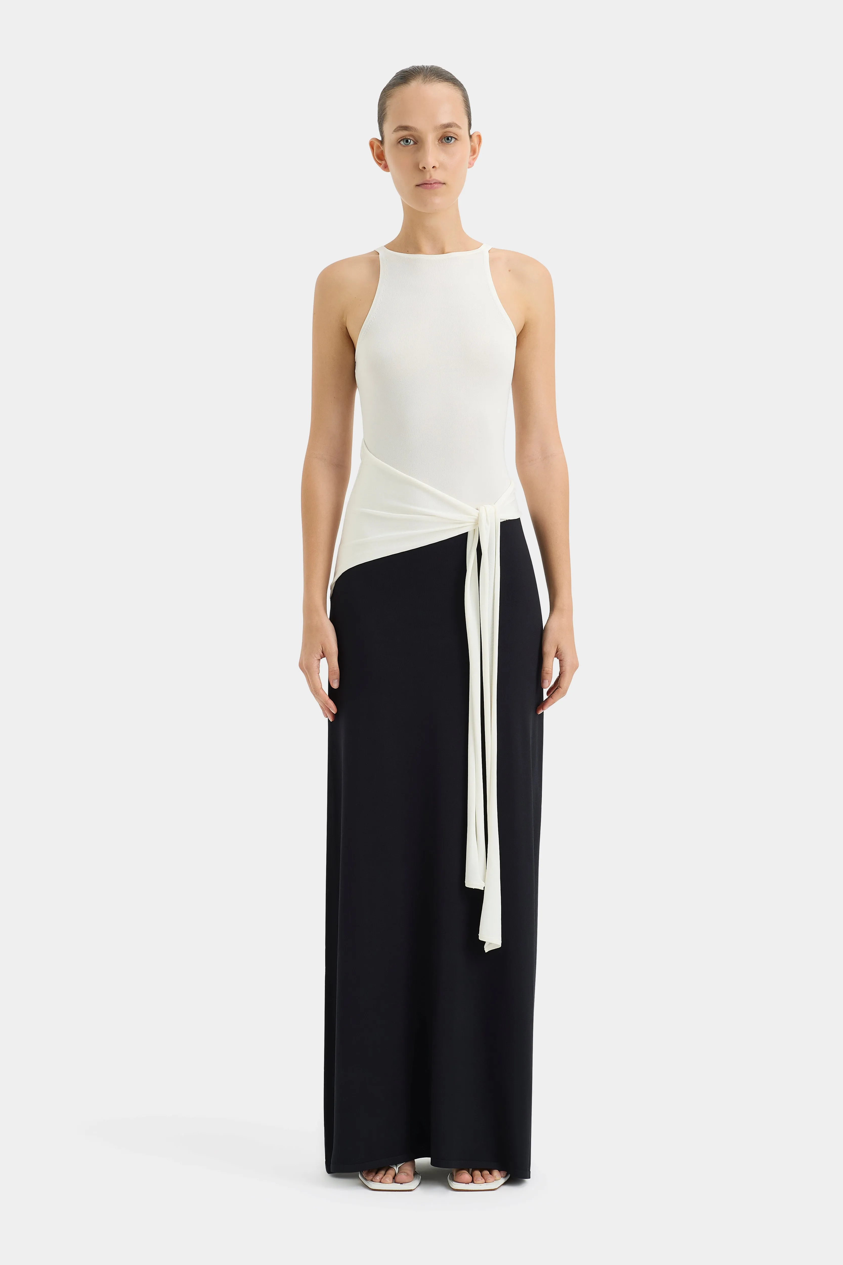 Emery Tie Waist Dress sold by SIR the label