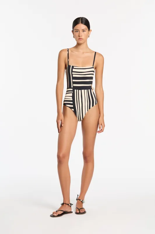 Linocut Beaded Cut Out One Piece sold by SIR the label