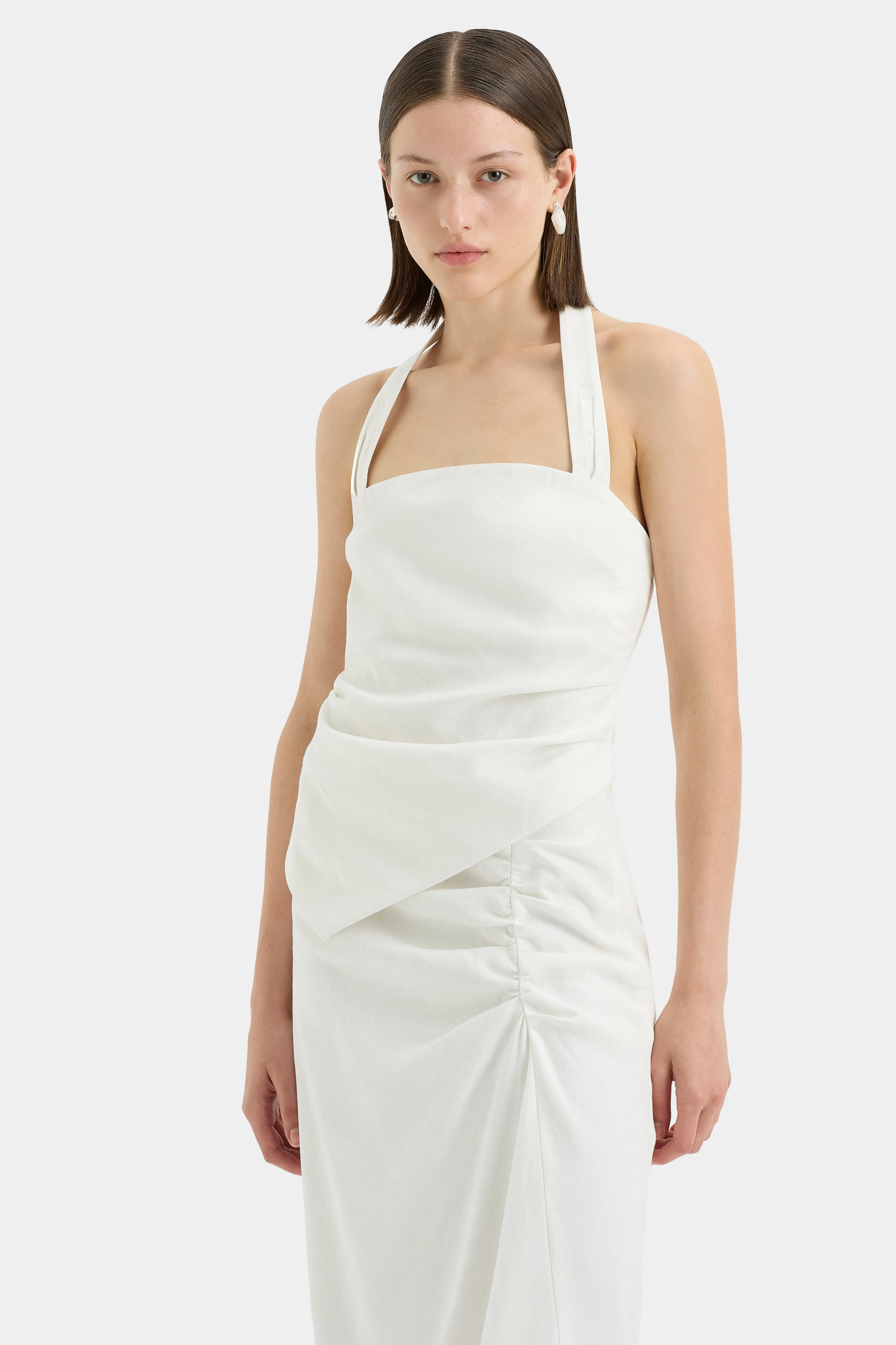 Dorian Ruched Skirt sold by SIR the label product image thumbnail 4