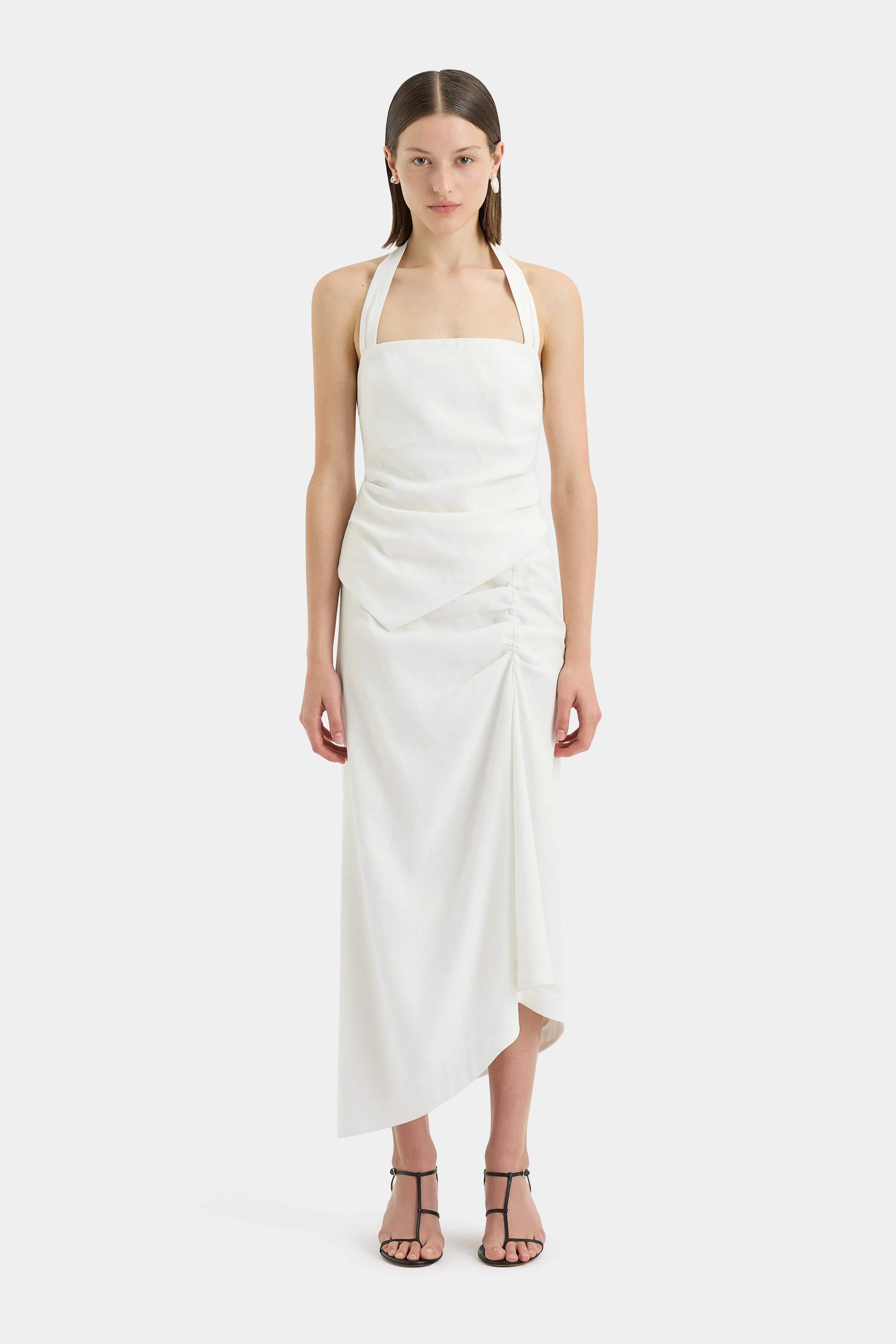 Dorian Ruched Skirt sold by SIR the label