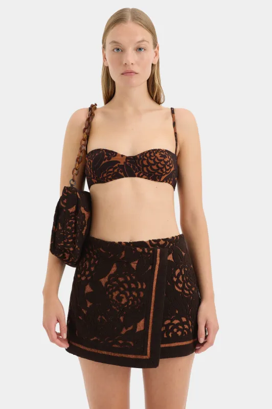 Dawn Wrap Mini Skirt made by SIR the label