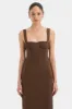 Bettina Midi Dress sold by SIR the label