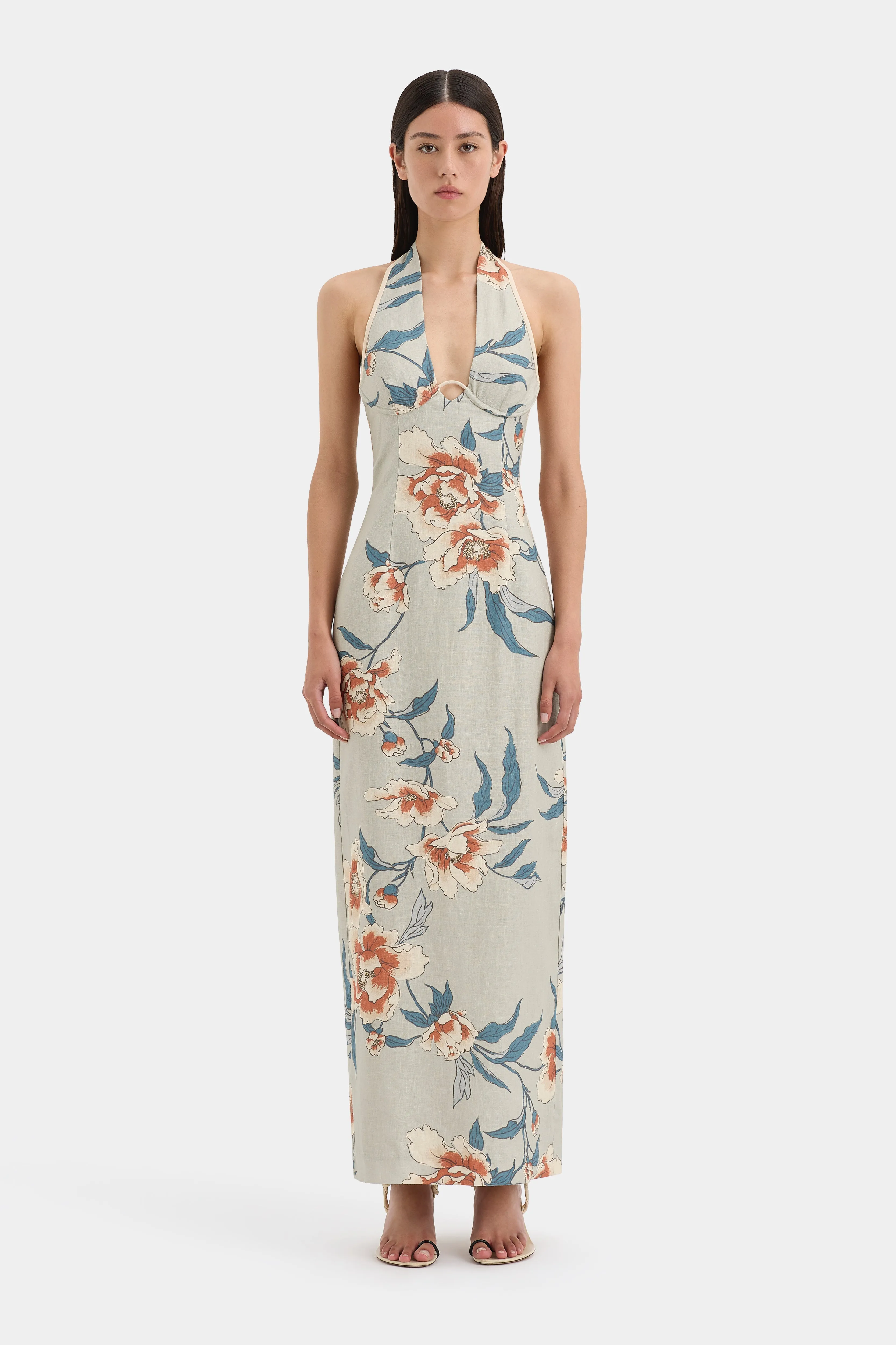 Roisin Halter Midi Dress sold by SIR the label