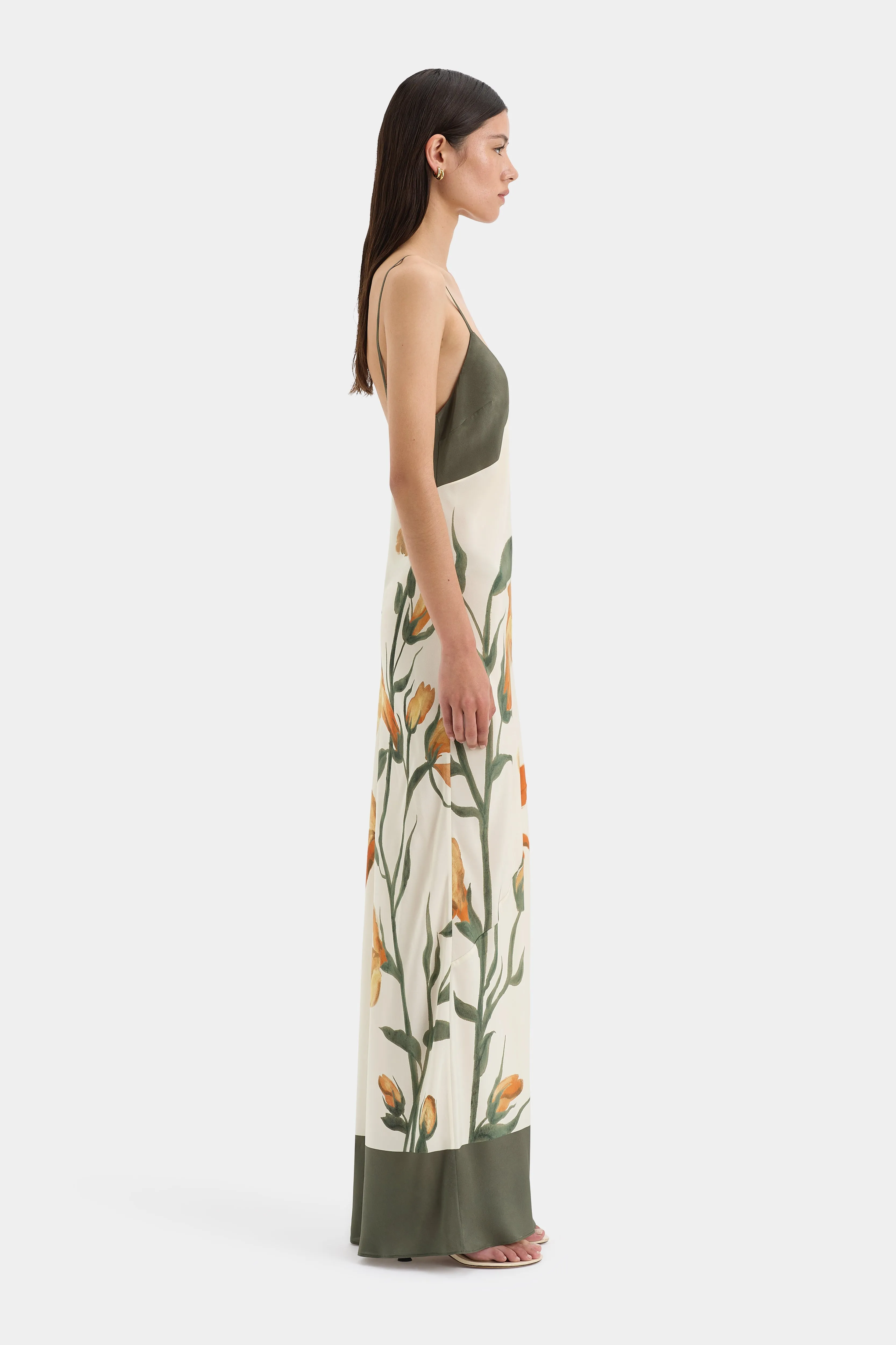 Constance V Neck Slip Dress sold by SIR the label product image thumbnail 3