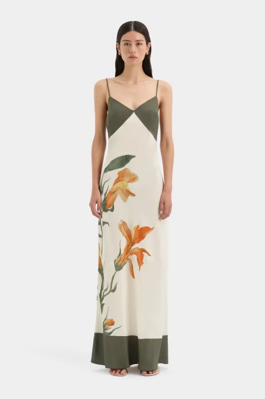 Constance V Neck Slip Dress sold by SIR the label