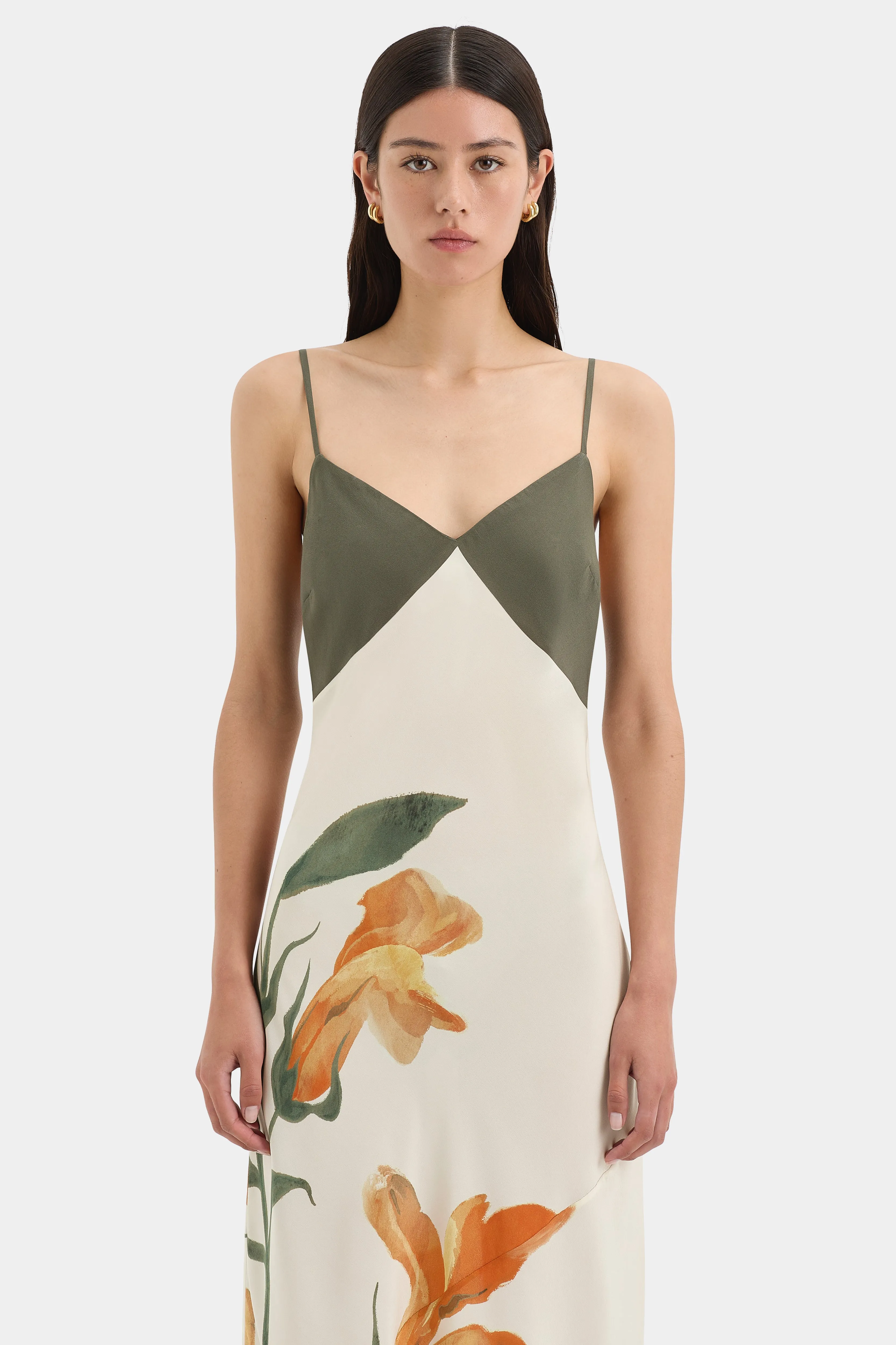 Constance V Neck Slip Dress sold by SIR the label product image thumbnail 4
