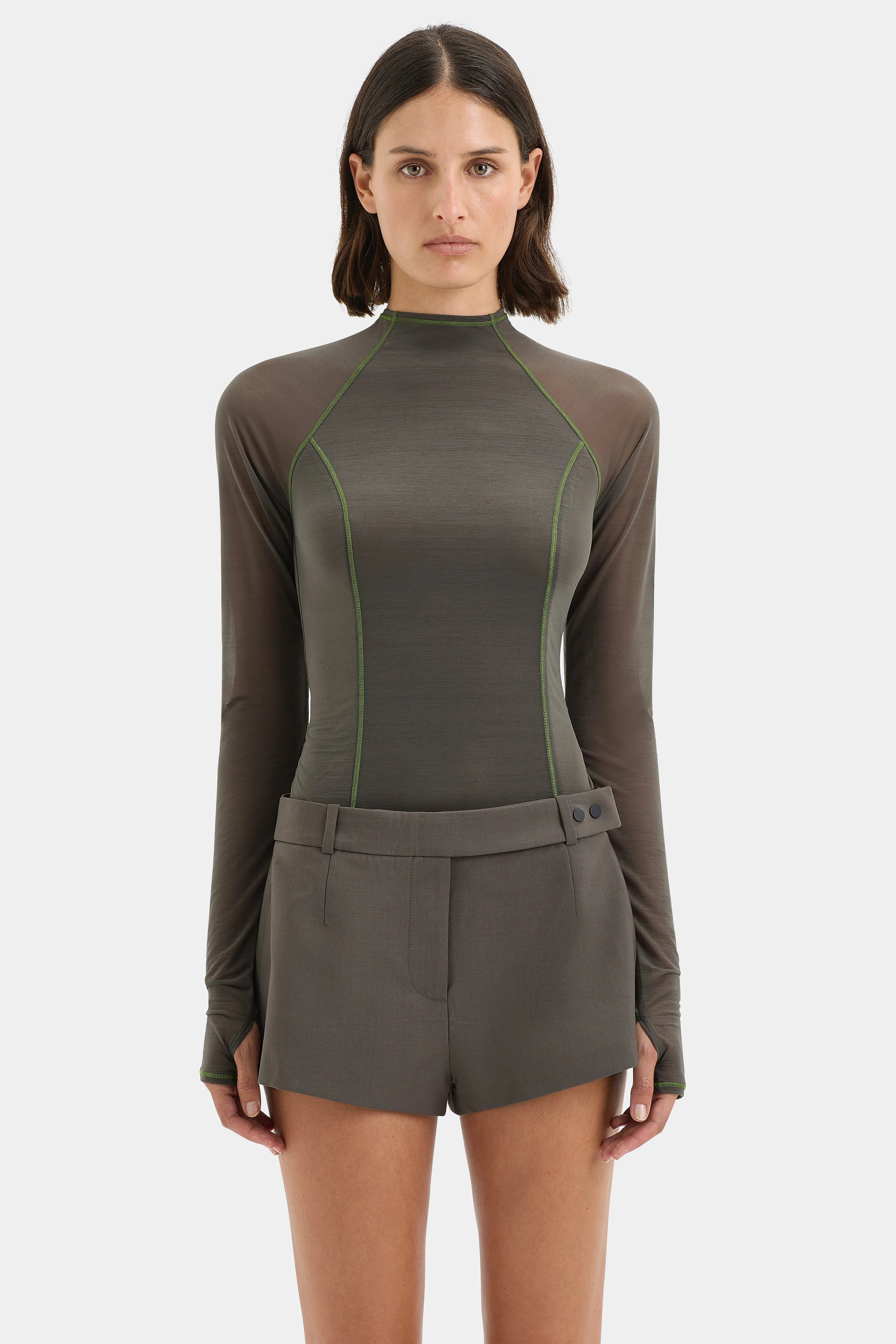 Amaranth Long Sleeve Top sold by SIR the label