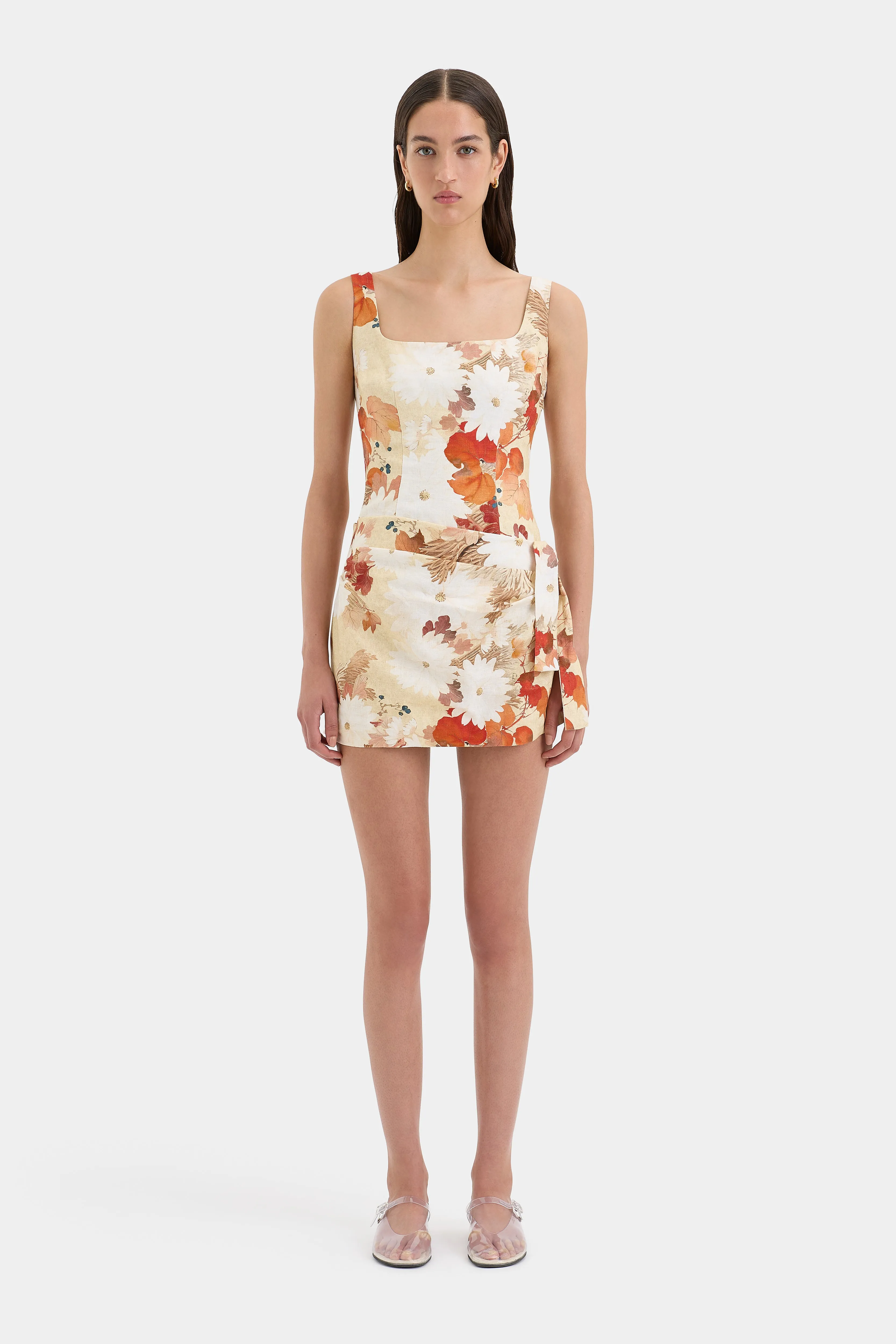 Jessamine Tie Mini Dress sold by SIR the label