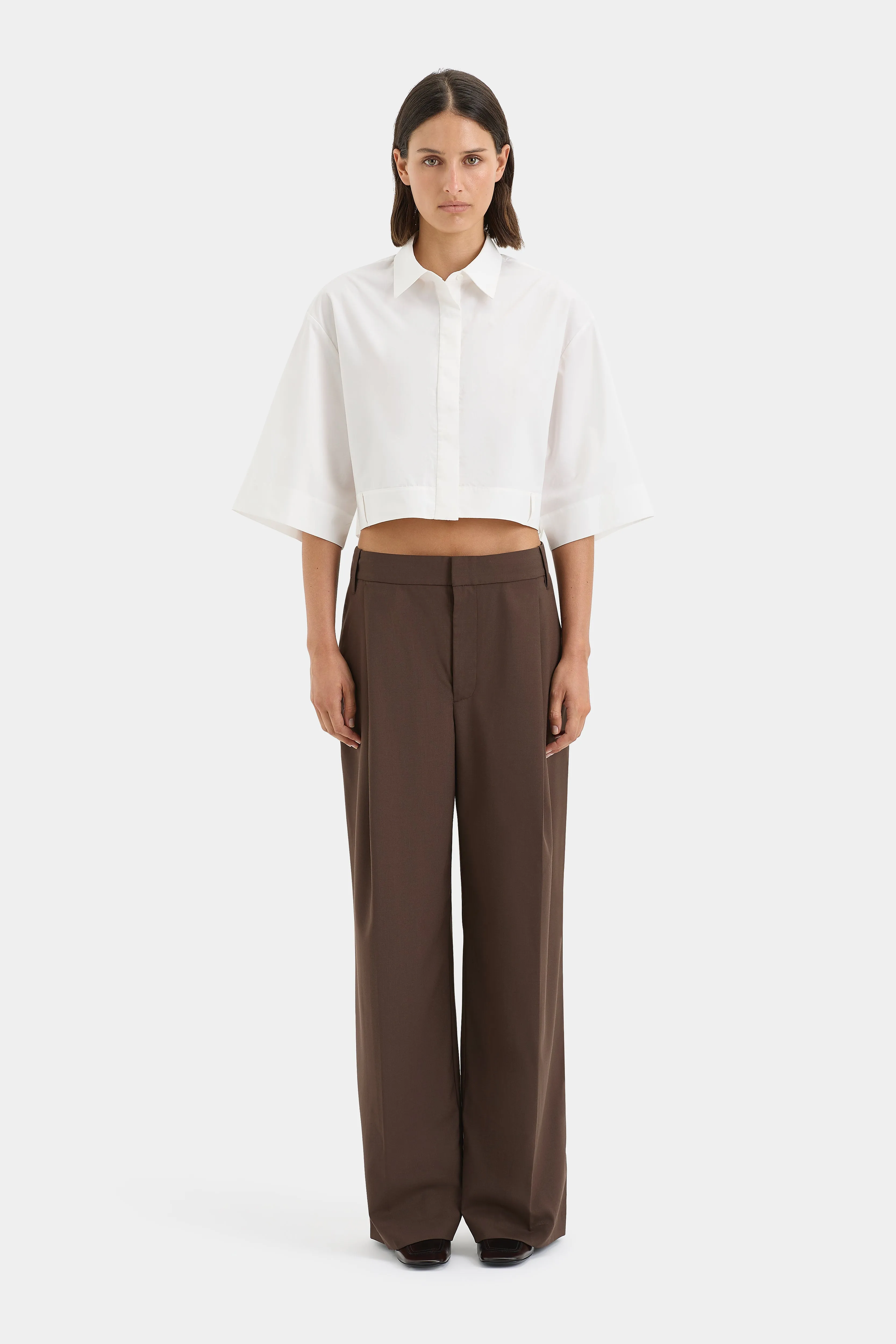Zaria Crop Shirt sold by SIR the label product image thumbnail 2