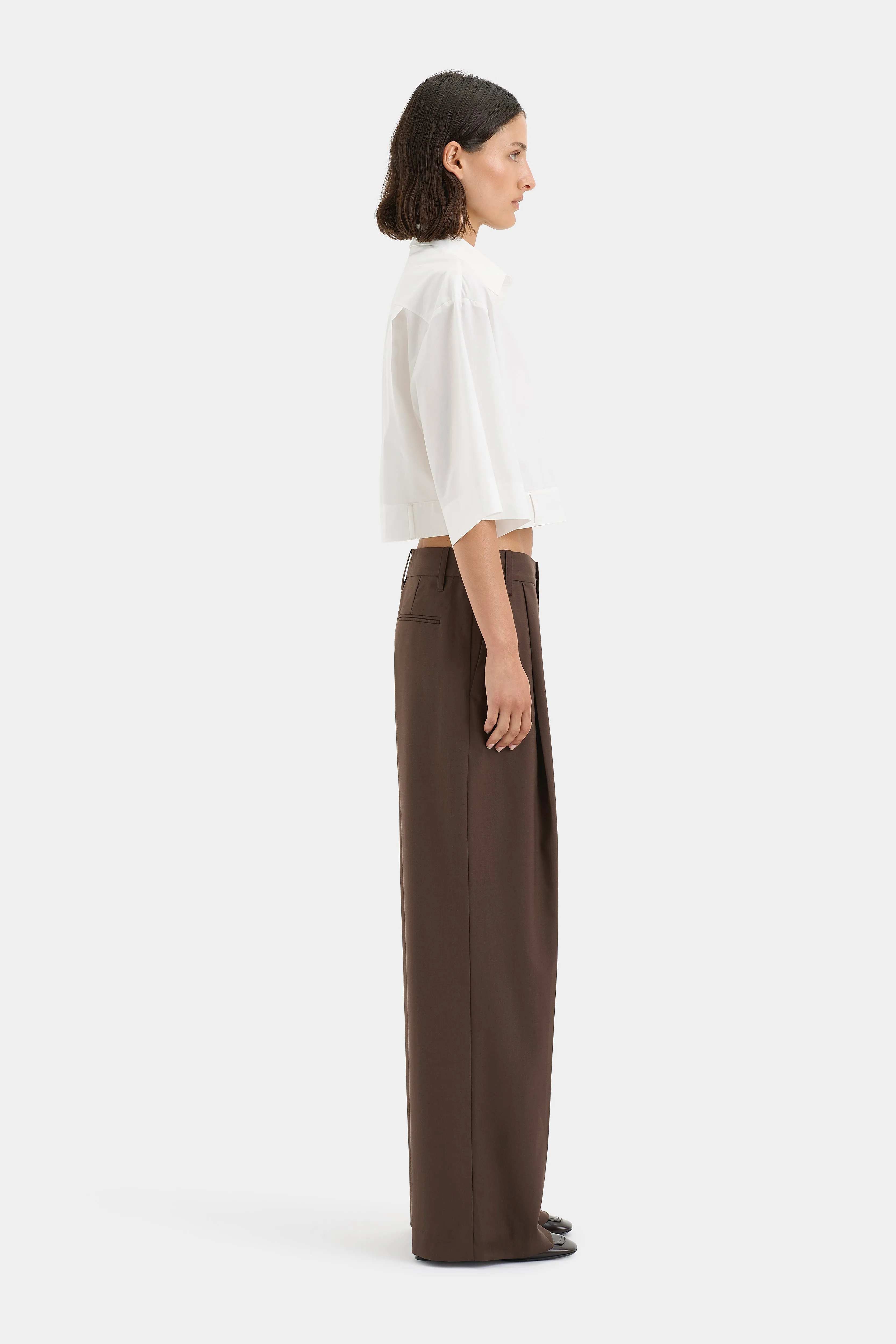 Zaria Crop Shirt sold by SIR the label product image thumbnail 4