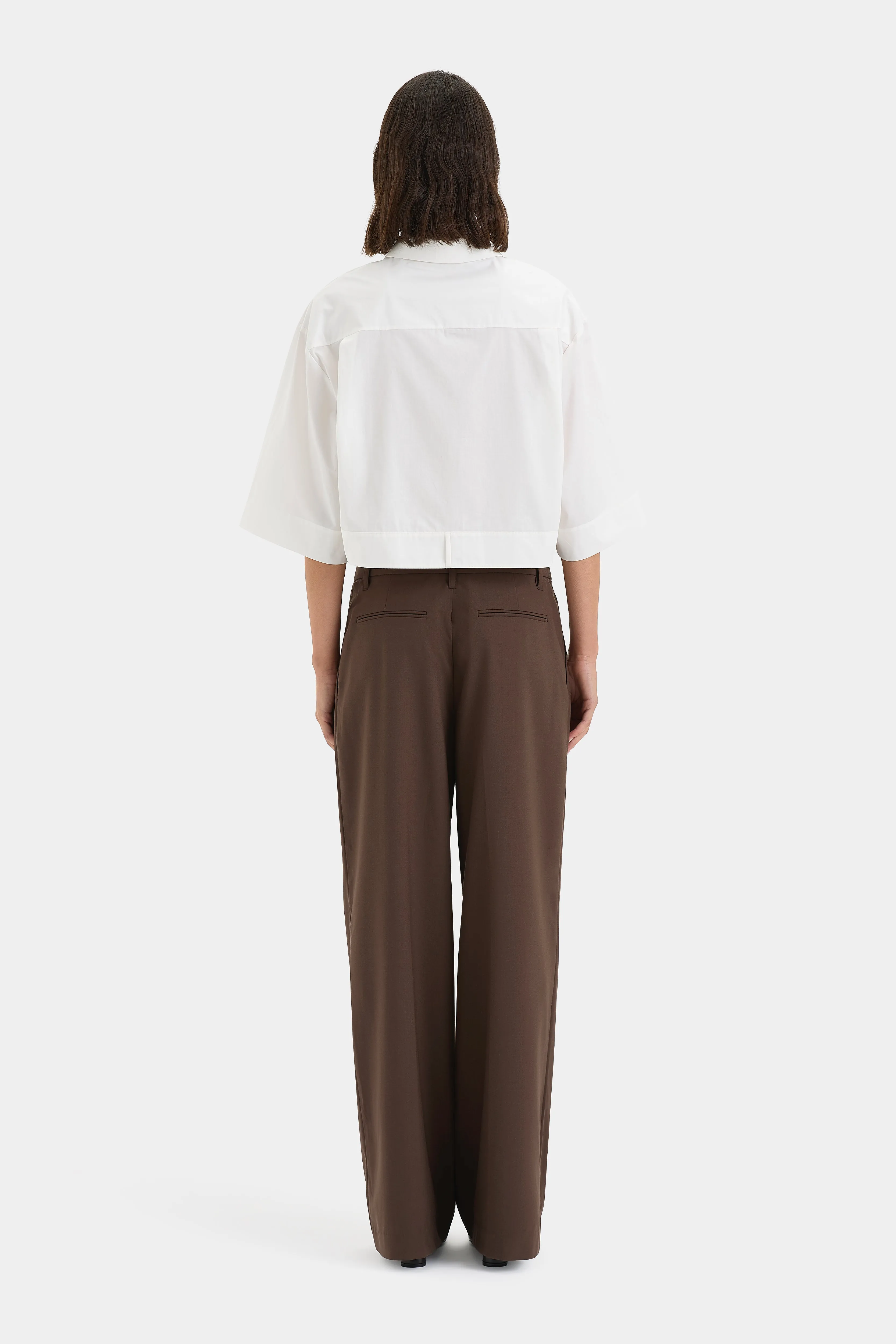 Zaria Crop Shirt sold by SIR the label product image thumbnail 3