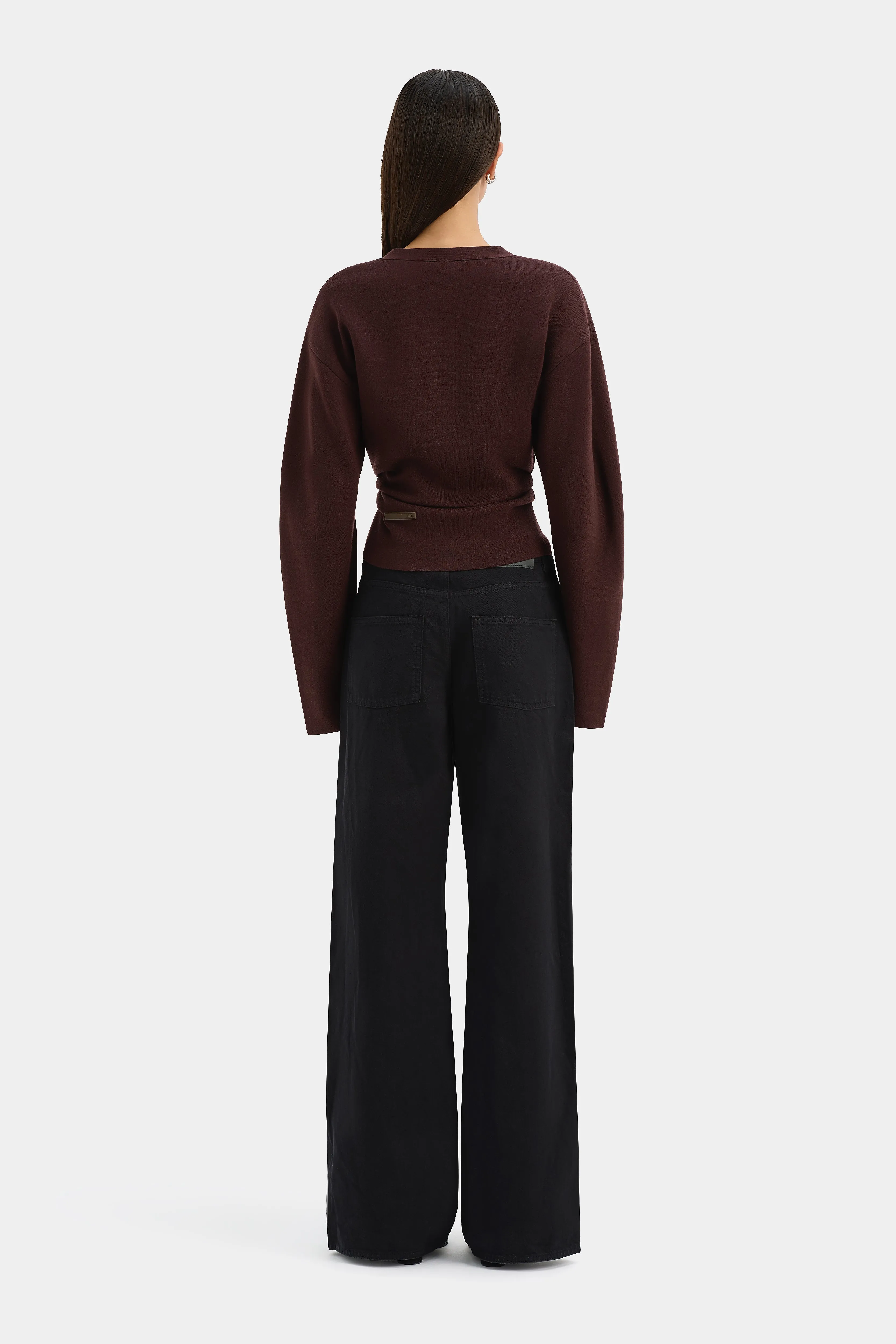 Ayana Gathered Cardigan sold by SIR the label product image thumbnail 2