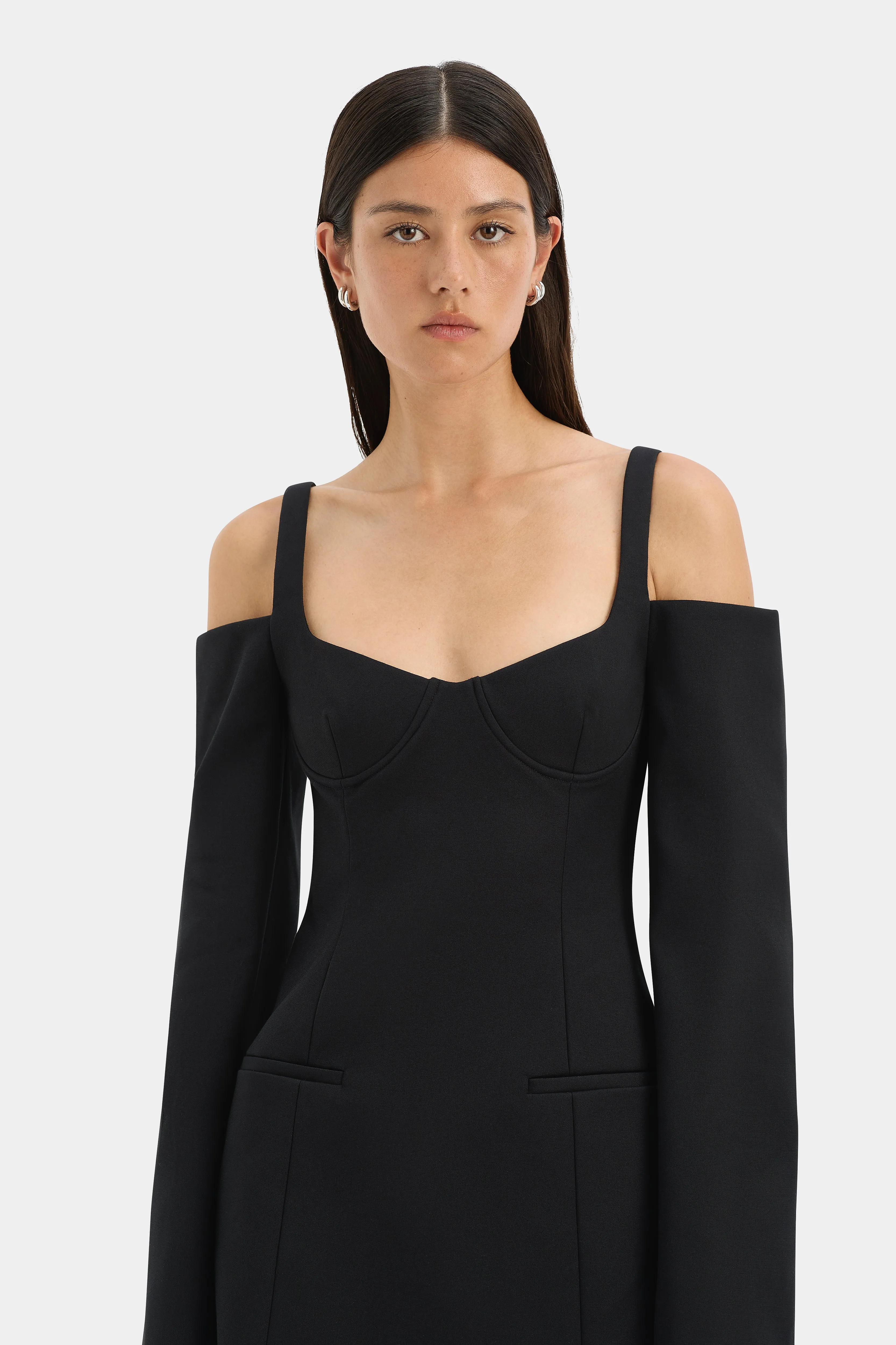 Sandrine Long Sleeve Mini Dress sold by SIR the label product image thumbnail 5