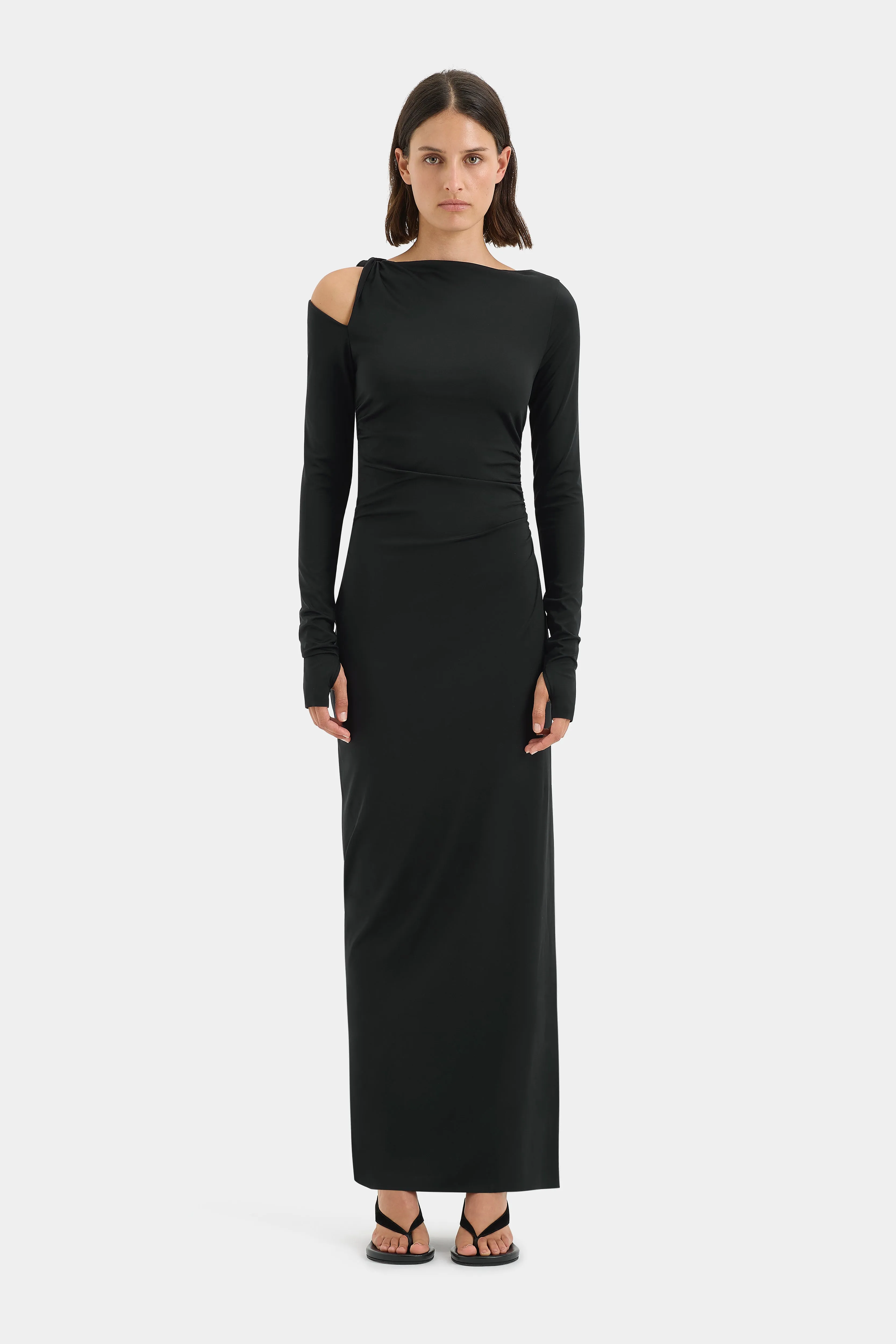 Elm Long Sleeve Midi sold by SIR the label