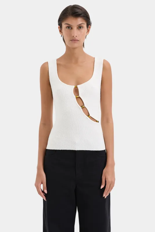 Chiara Beaded Tank sold by SIR the label