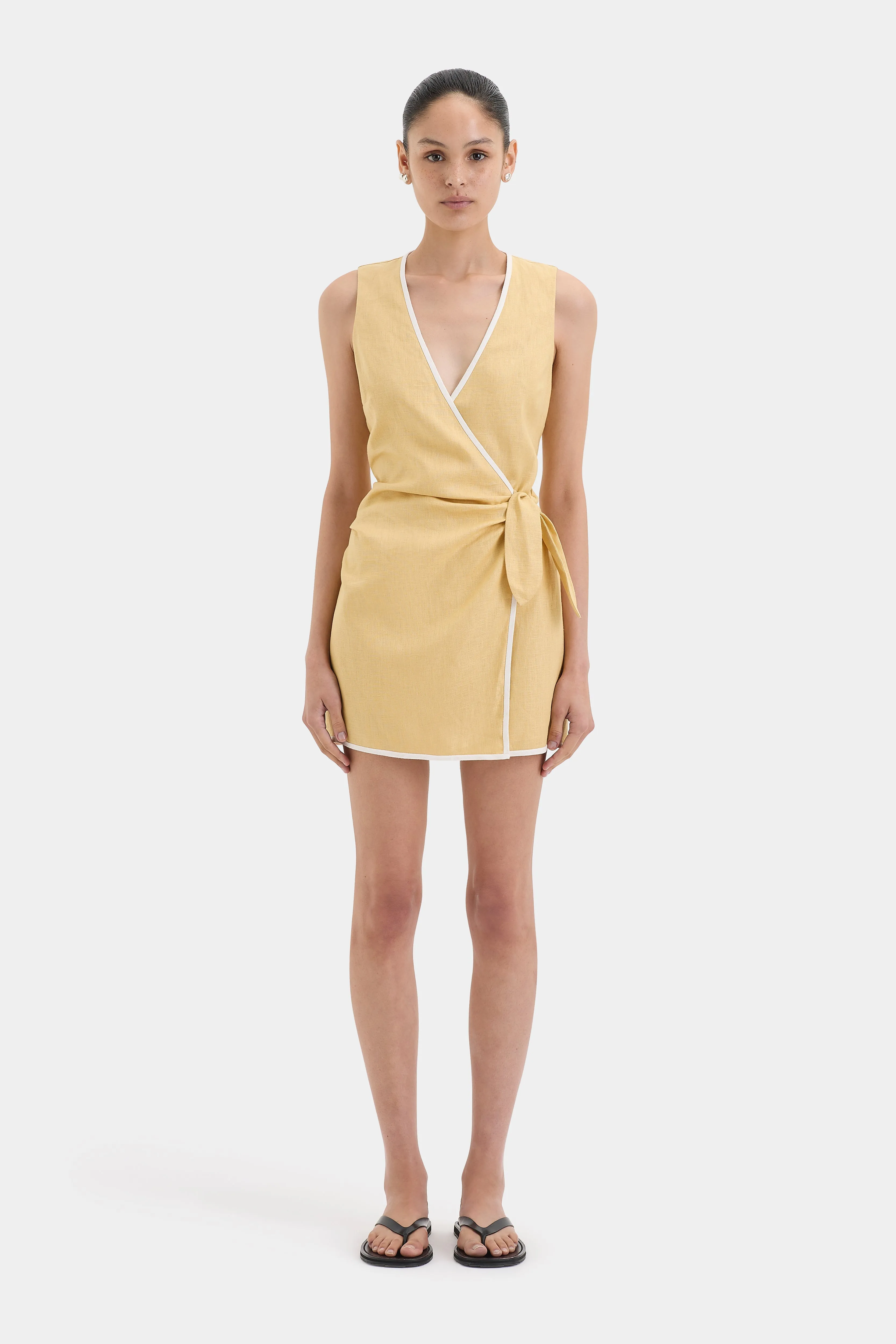 Carlotta Wrap Mini Dress sold by SIR the label