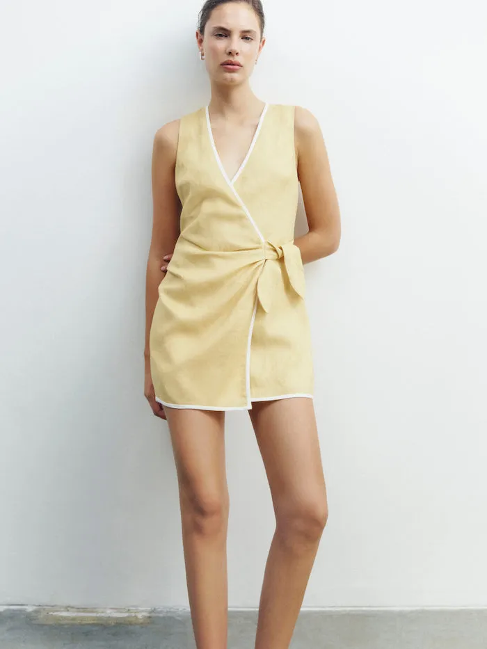 Carlotta Wrap Mini Dress sold by SIR the label product image thumbnail 5
