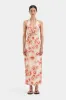 Fiorella Tie Midi Dress sold by SIR the label
