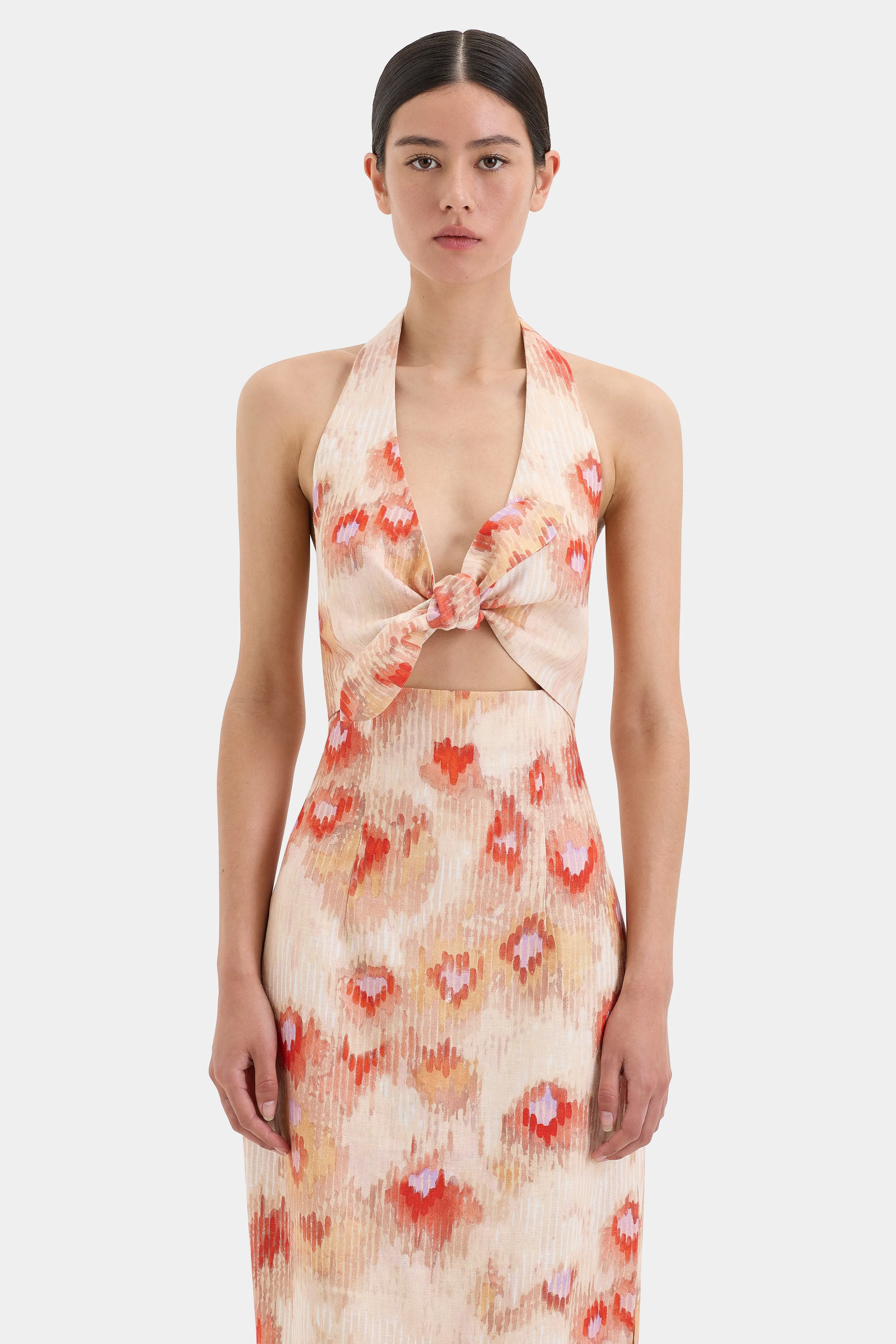 Fiorella Tie Midi Dress sold by SIR the label product image thumbnail 5