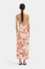 Fiorella Tie Midi Dress sold by SIR the label