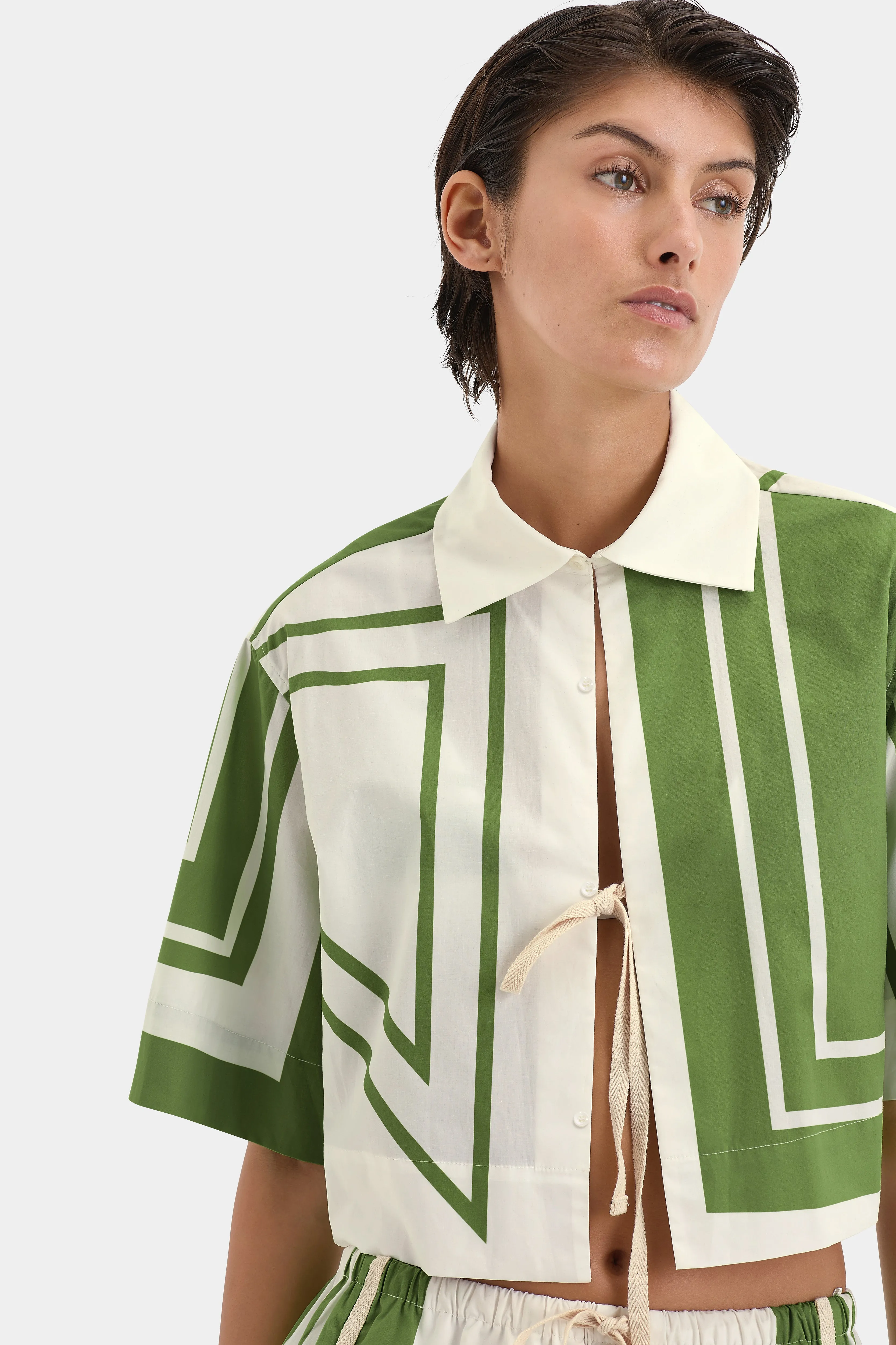 Carlo Cropped Shirt sold by SIR the label product image thumbnail 5