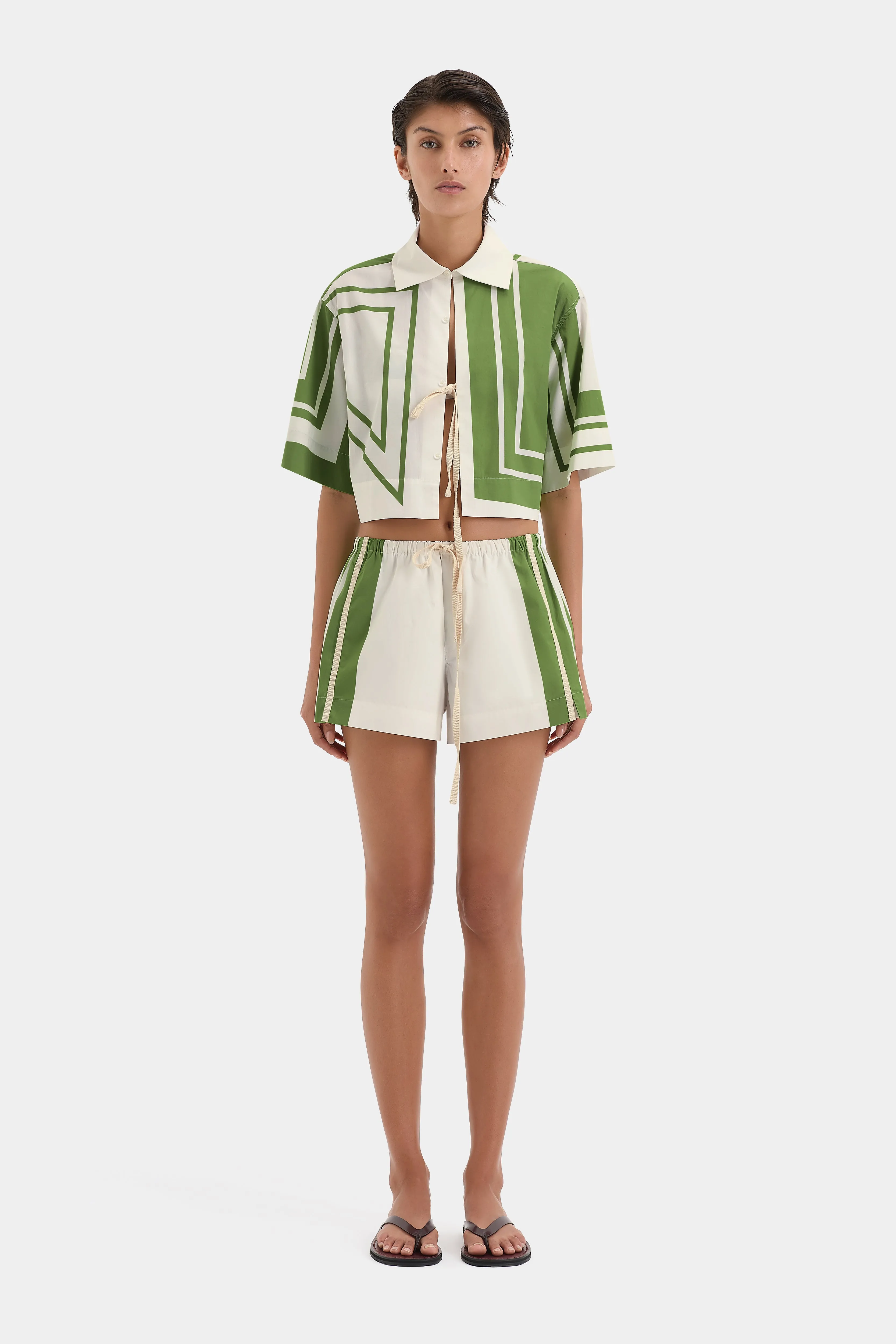 Carlo Cropped Shirt sold by SIR the label product image thumbnail 2