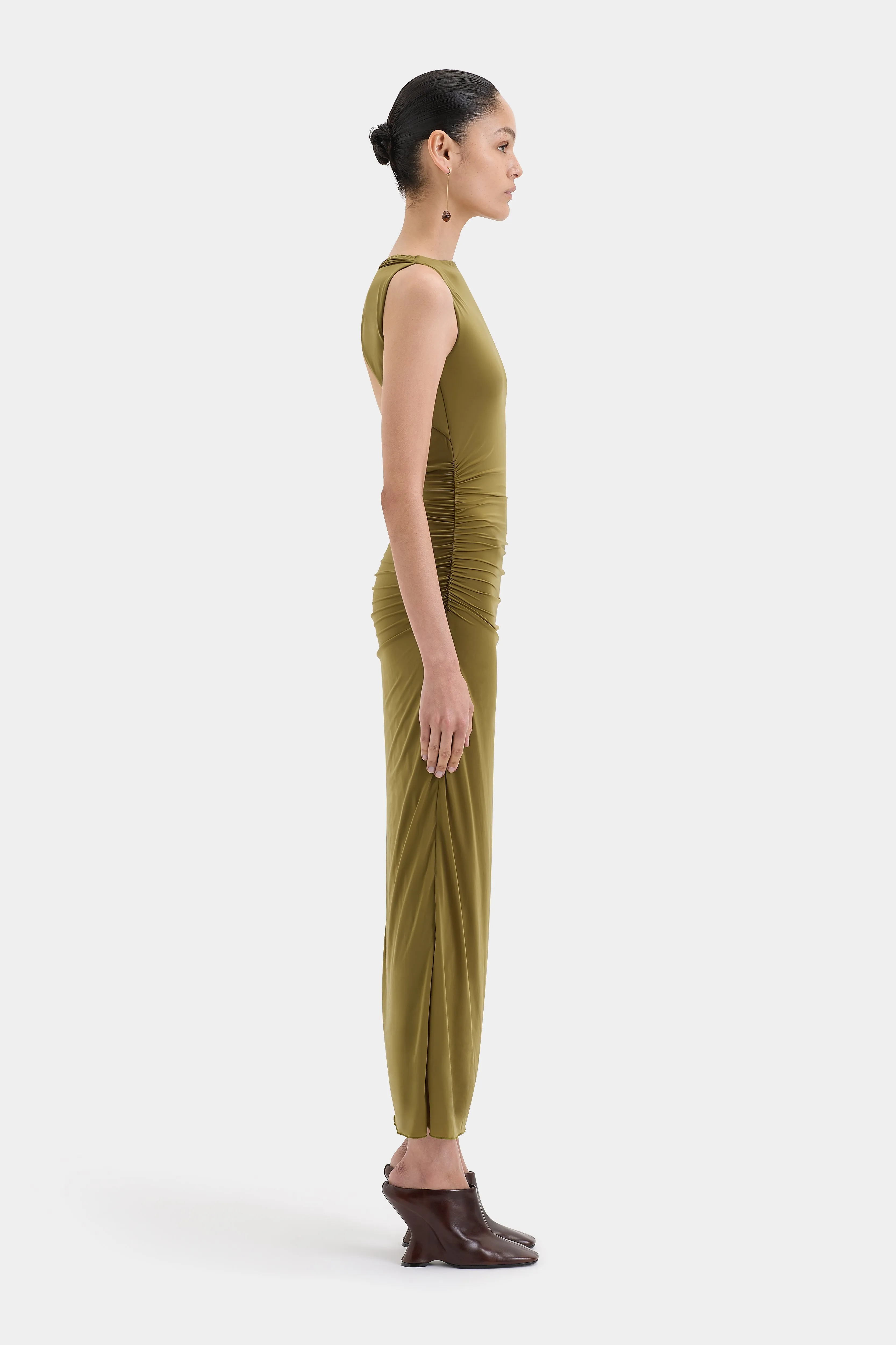 Cascina Twist Midi Dress sold by SIR the label product image thumbnail 3