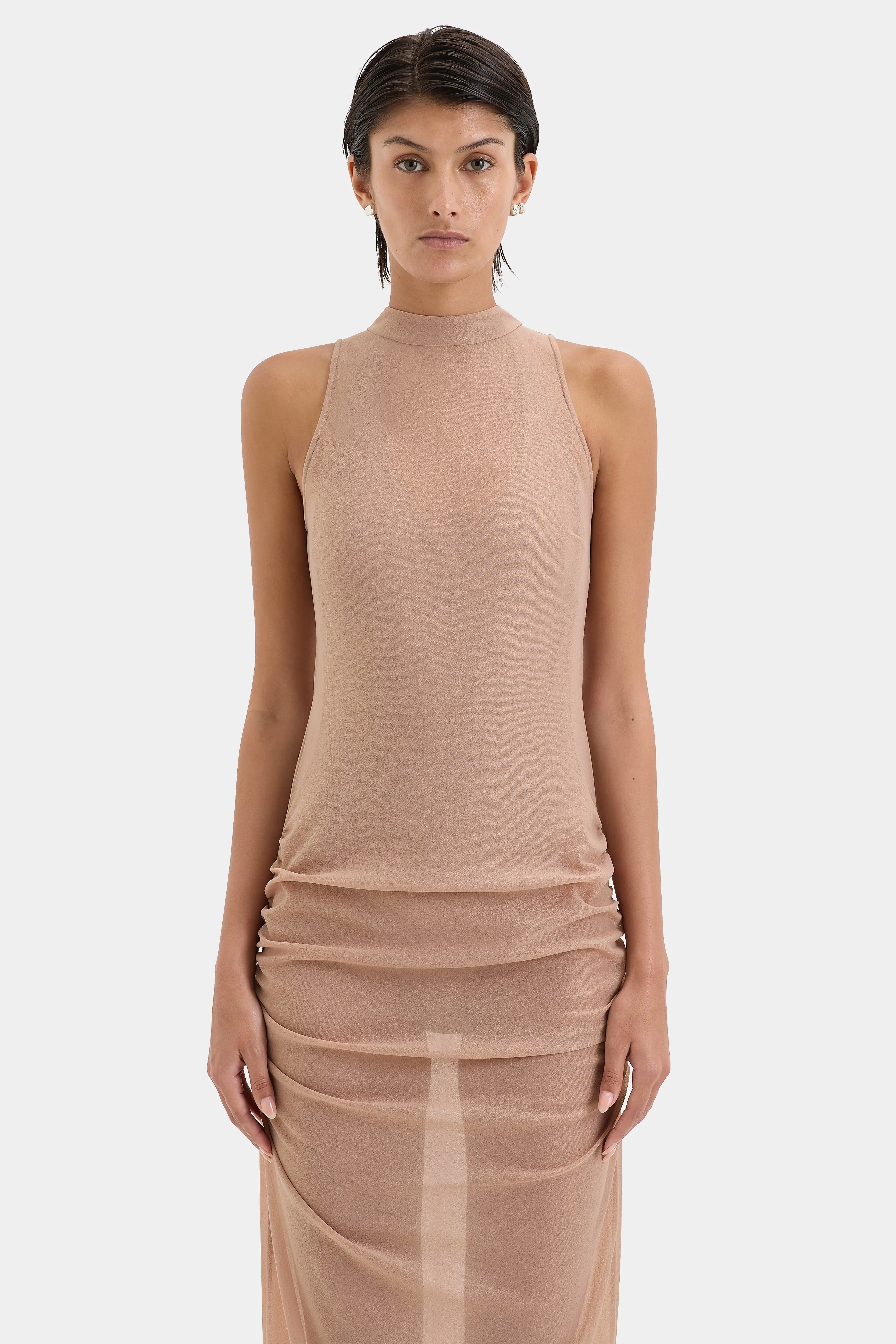 Ruby Open Back Gown sold by SIR the label product image thumbnail 4