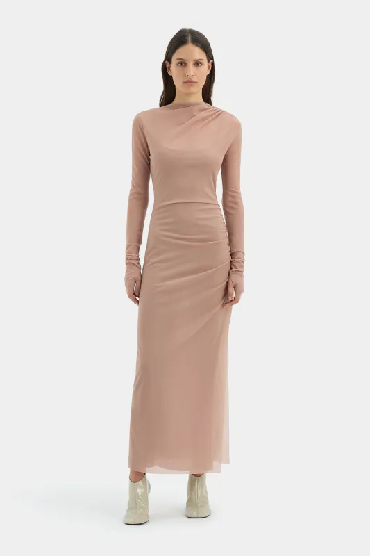 Ruby Draped Gown sold by SIR the label