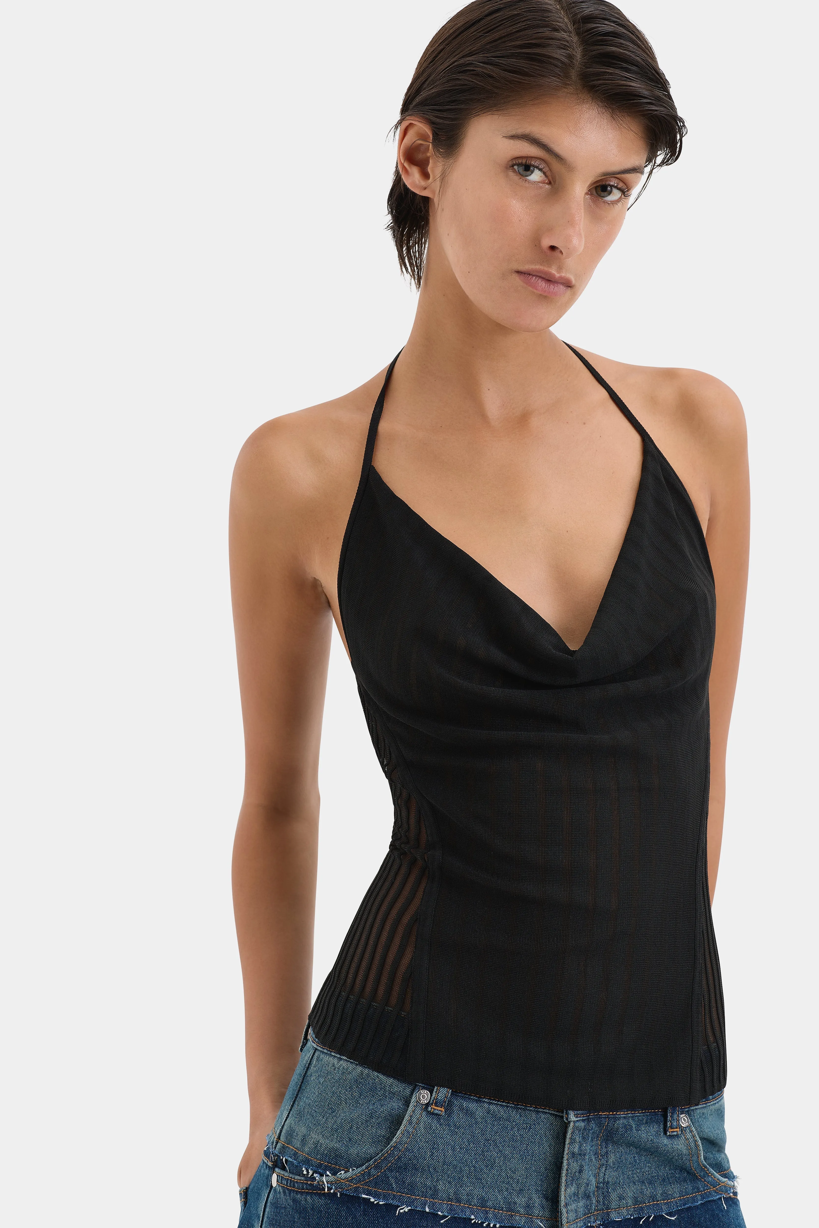 Azario Halter Top sold by SIR the label product image thumbnail 5