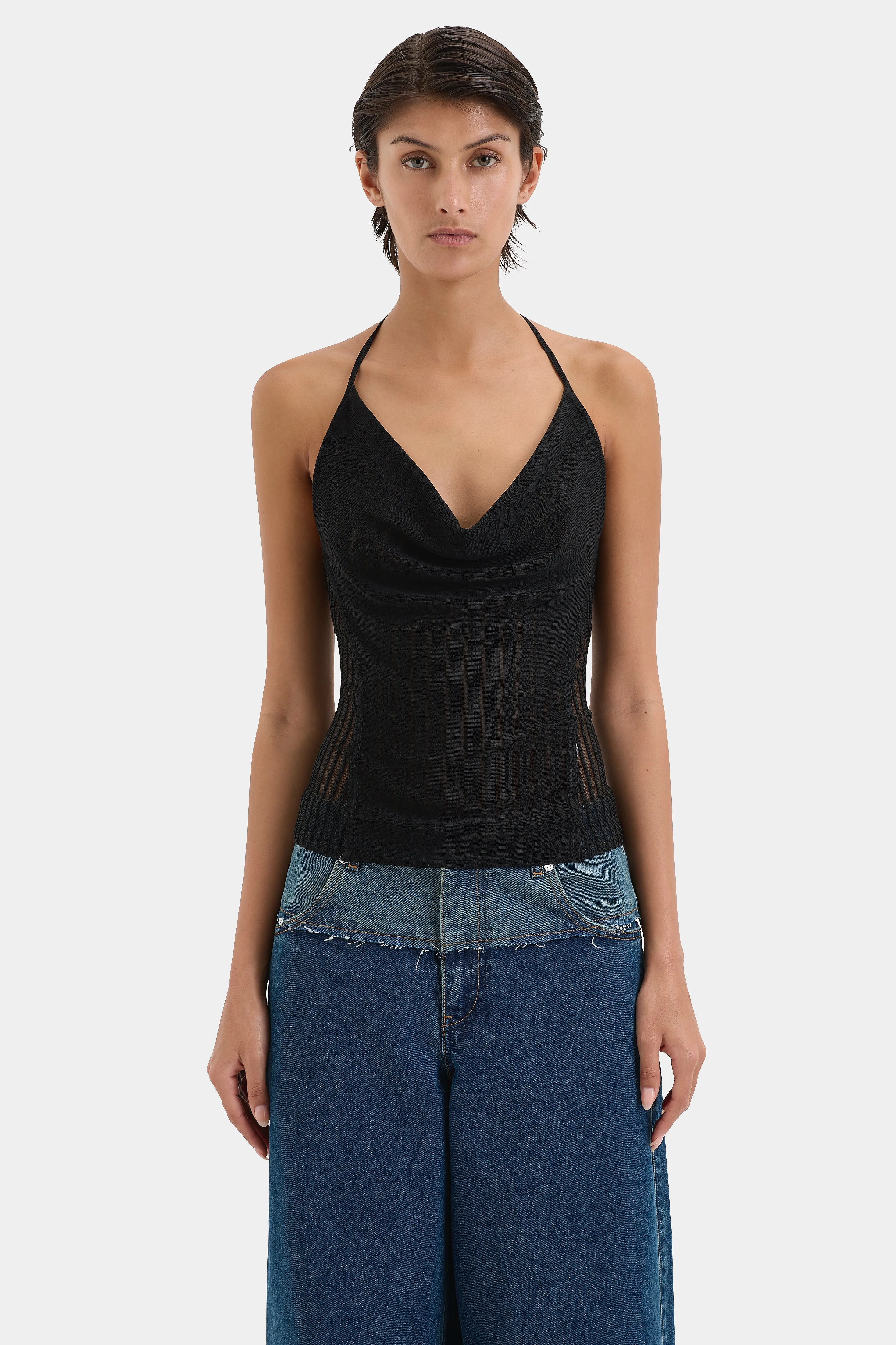 Azario Halter Top sold by SIR the label
