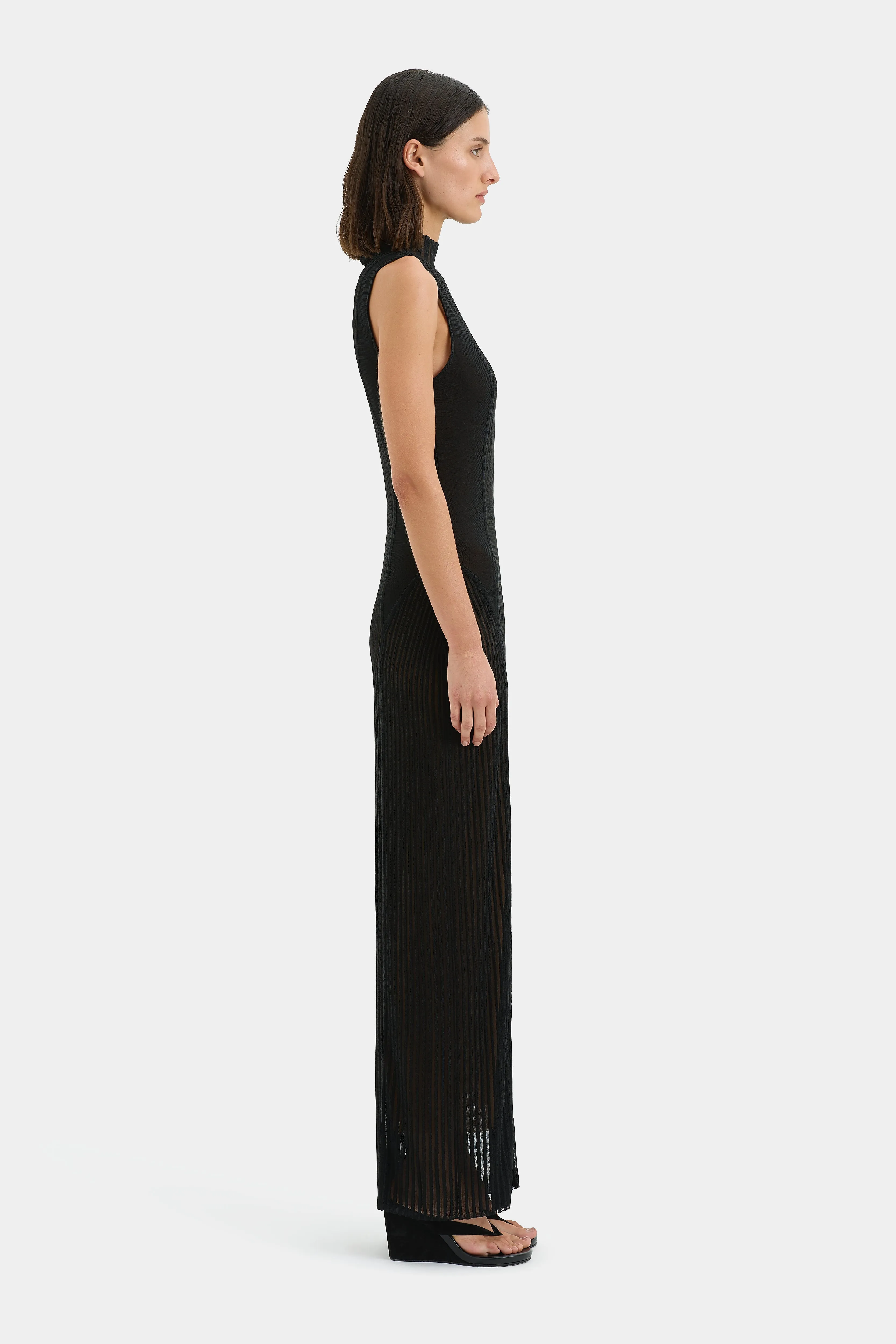 Azario Column Dress sold by SIR the label product image thumbnail 3