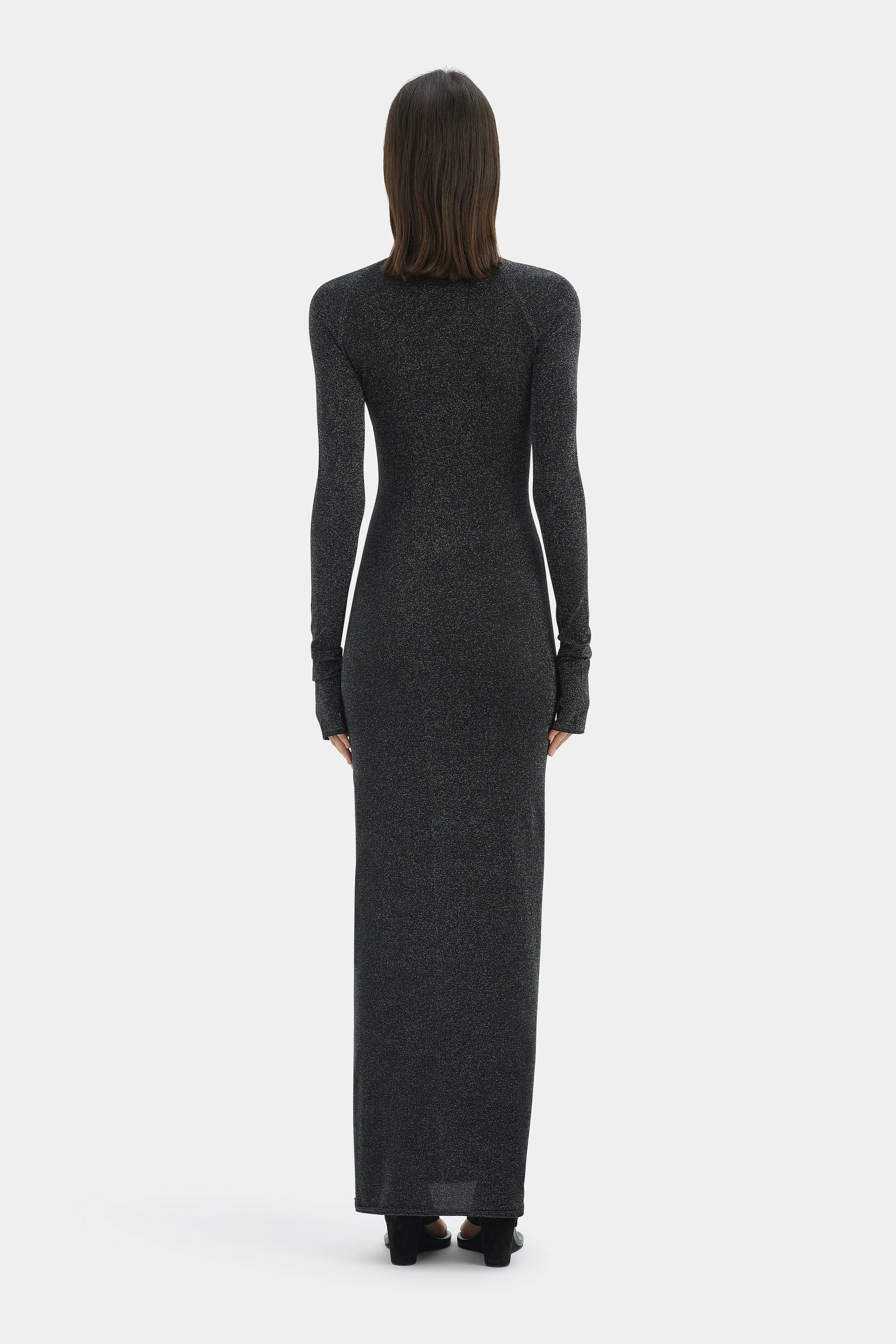Chiano Metallic Knit Long Sleeve Dress sold by SIR the label product image thumbnail 2