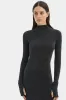 Chiano Metallic Knit Long Sleeve Dress sold by SIR the label