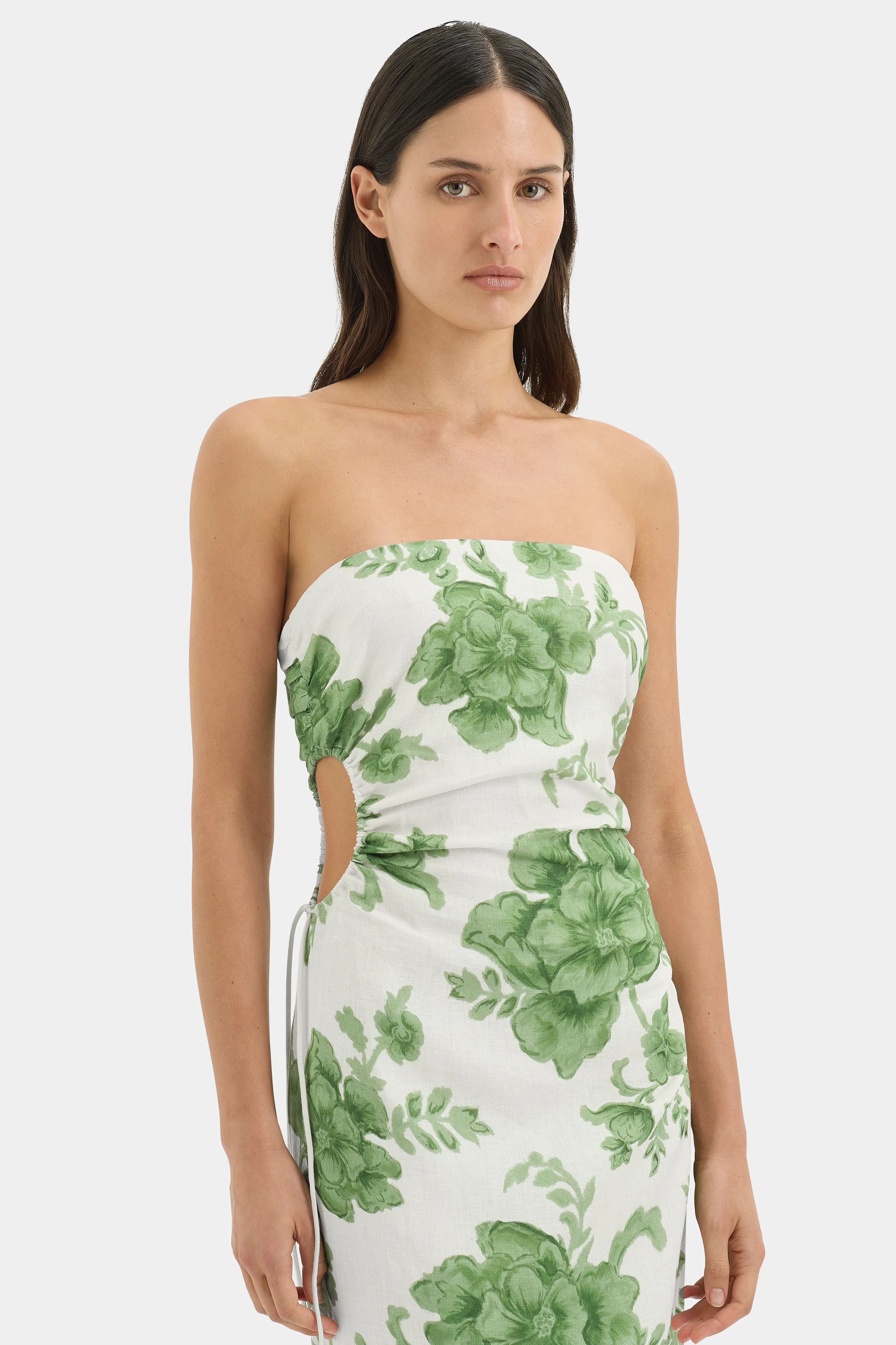 Gardella Strapless Midi Dress sold by SIR the label product image thumbnail 2
