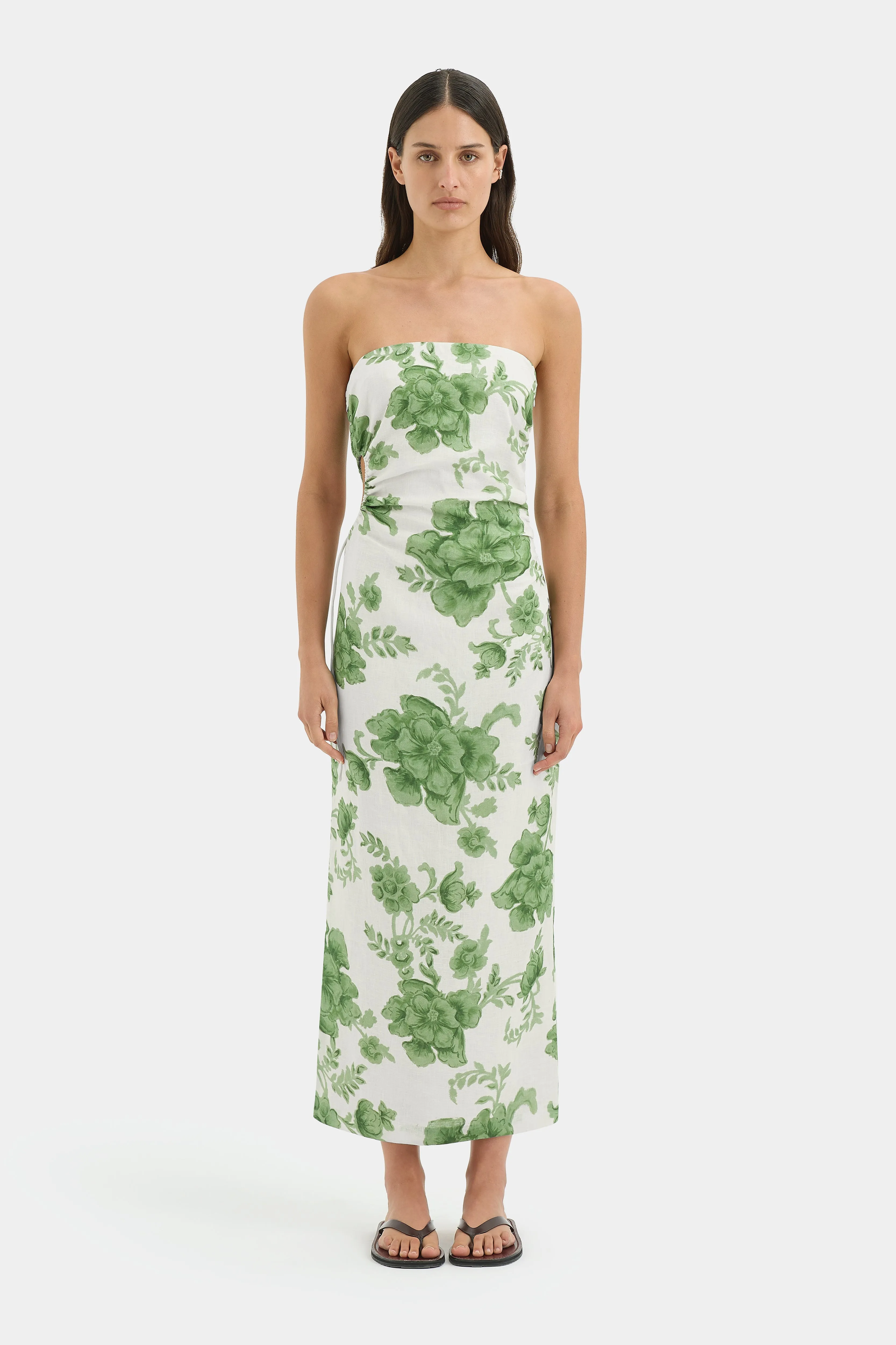 Gardella Strapless Midi Dress sold by SIR the label product image thumbnail 5