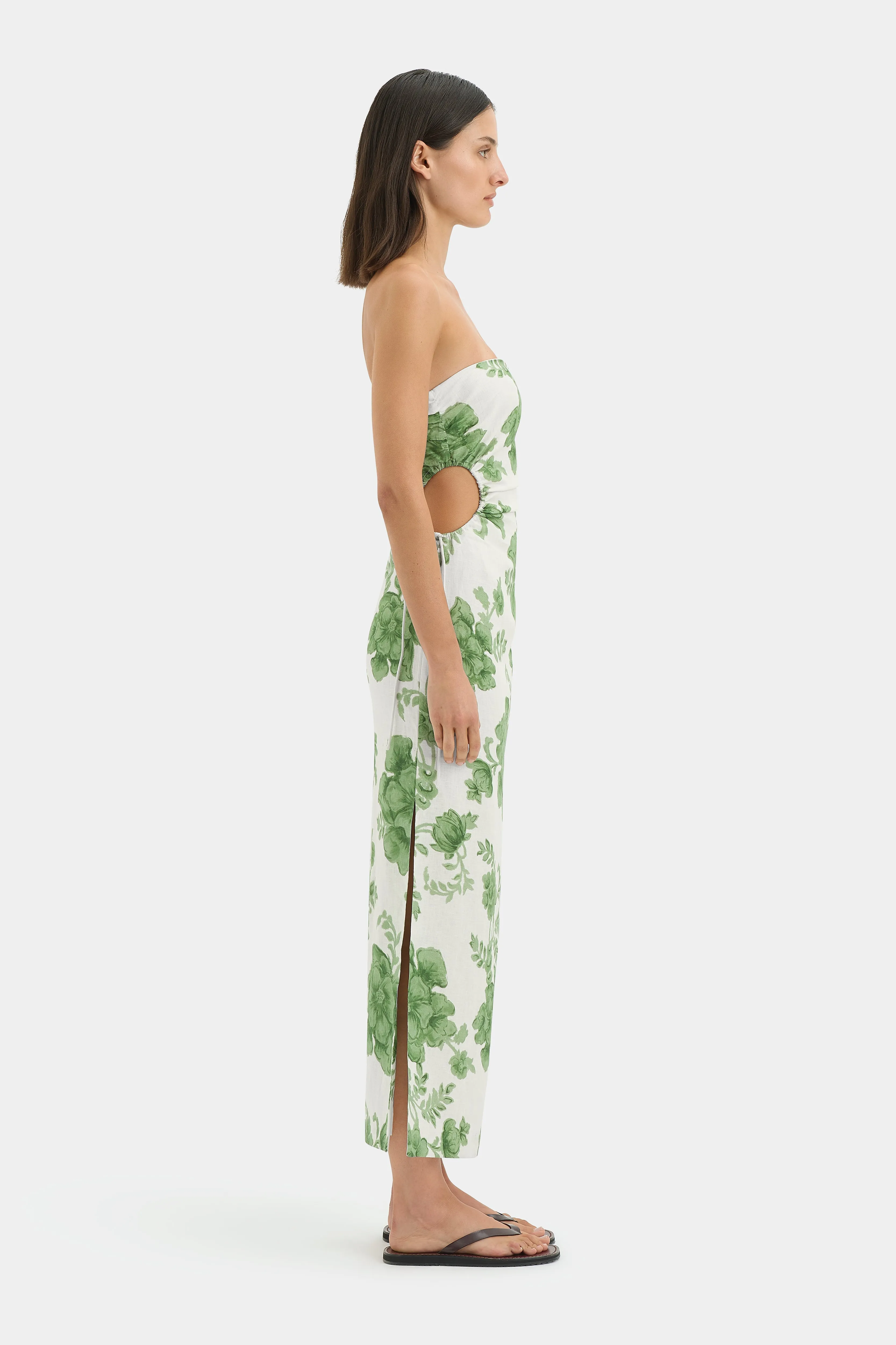 Gardella Strapless Midi Dress sold by SIR the label product image thumbnail 4