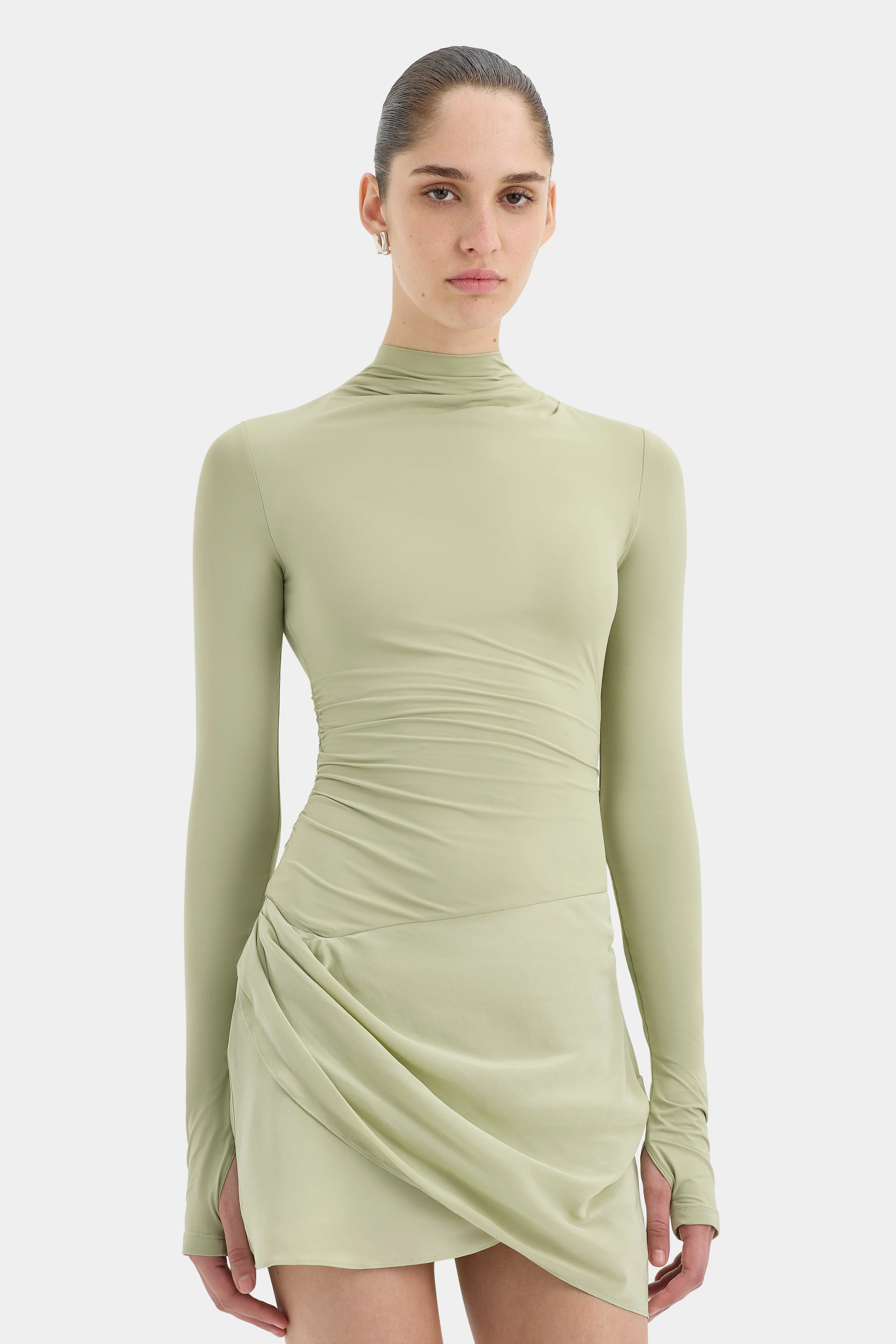 Milesi Drape Mini Dress sold by SIR the label product image thumbnail 5